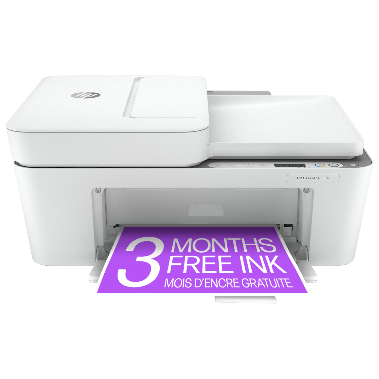 HP DeskJet 4155e Wireless All-In-One Inkjet Printer - HP Instant Ink 6-Month Free Trial Included*