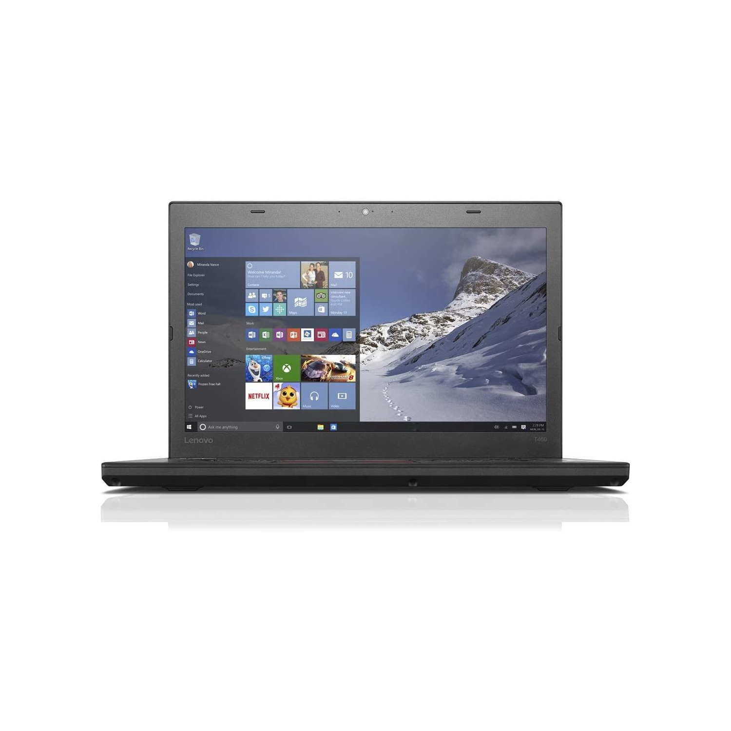 Refurbished - Lenovo ThinkPad T460 14" Ultrabook - Intel Core i5-6200U Upto 2.8GHz, 16GB DDR4, 1TB SSD, WebCam, Wifi, Bluetooth, Windows 10