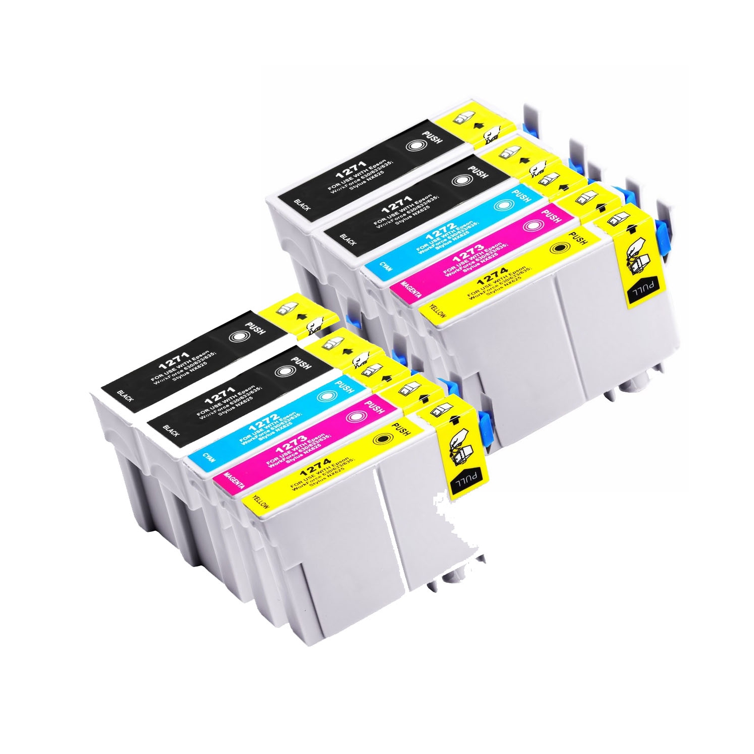toner4u - 10 Pack compatible T127 (BK/C/M/Y) Ink Cartridge for Epson T127&nbsp;XL
