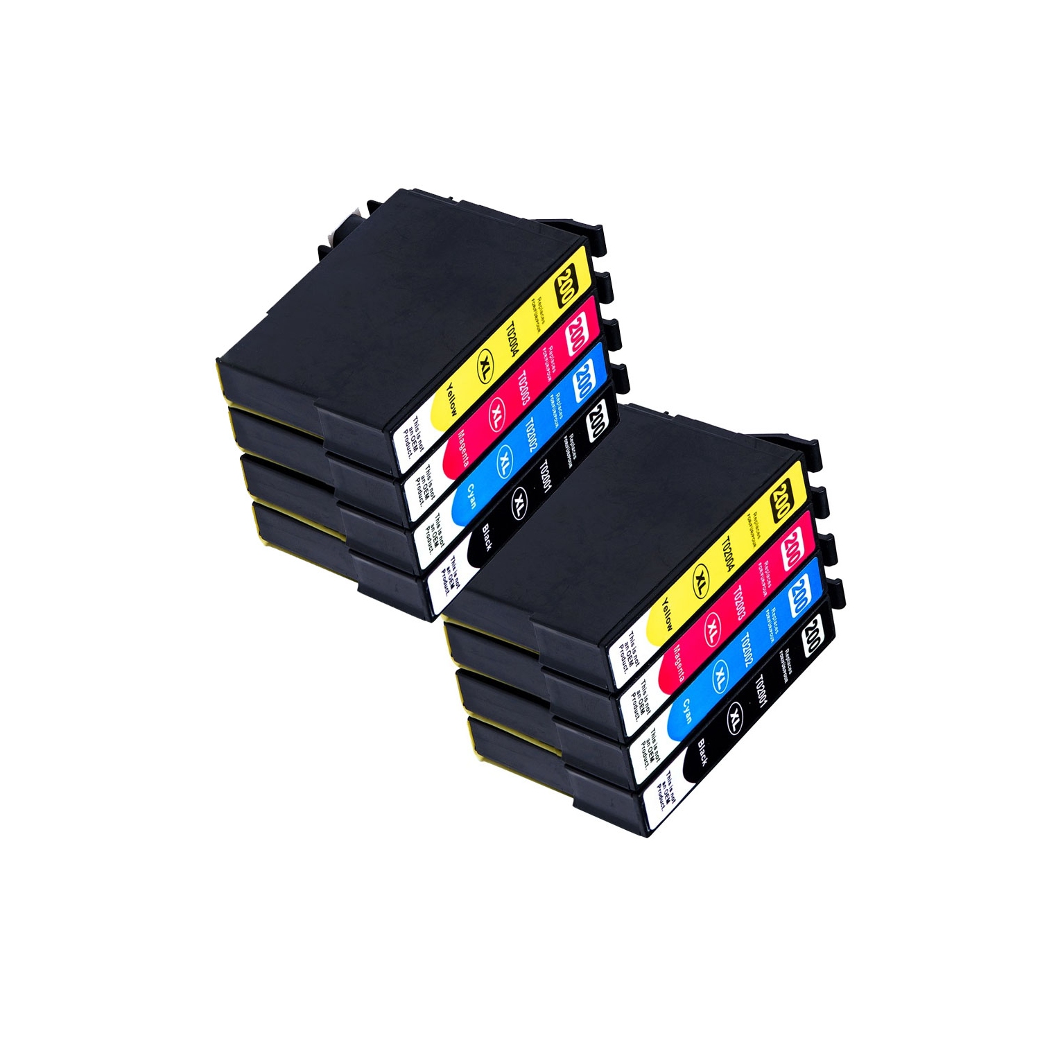 toner4u - 8 Ink Ink Cartridge Compatible T200 for Epson T200XL