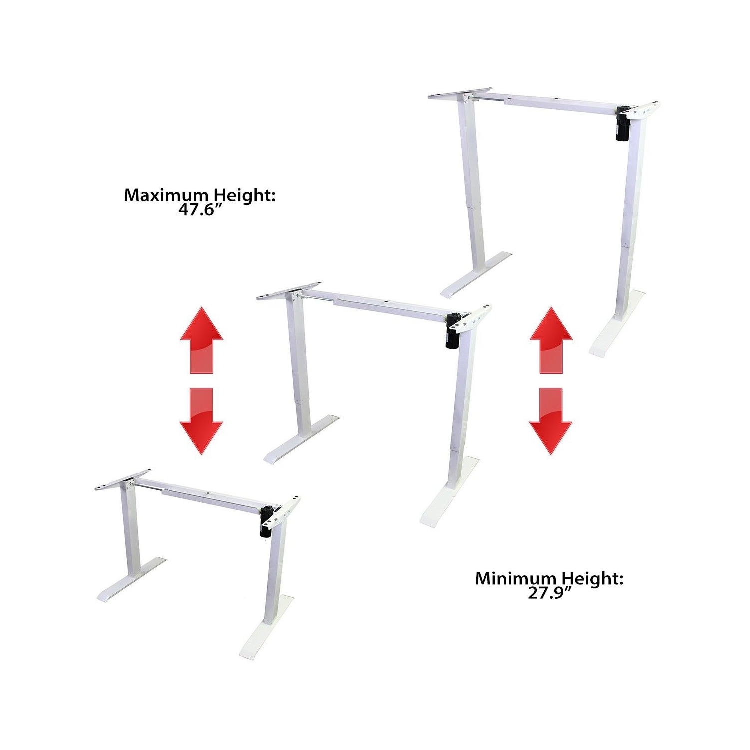 Haut de lit BeachOak47 de Boost Industries avec cadre motorisé à hauteur réglable BCH-FS48MII-WH