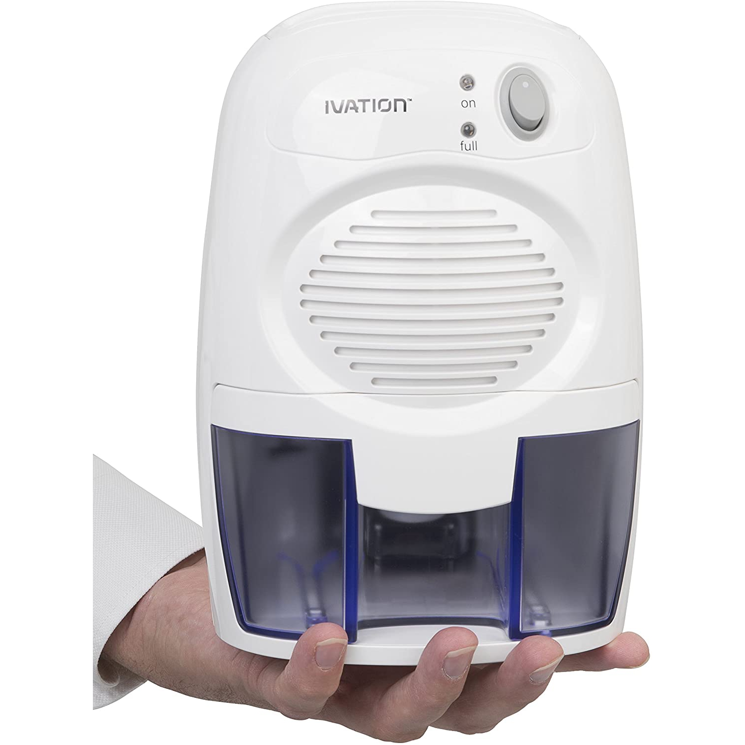 Ivation DehumMini Powerful Small-Size Thermo-Electric Dehumidifier - Quietly Gathers Up to 6oz. of Water Per Day - Great for Smaller Room, Cupboard,