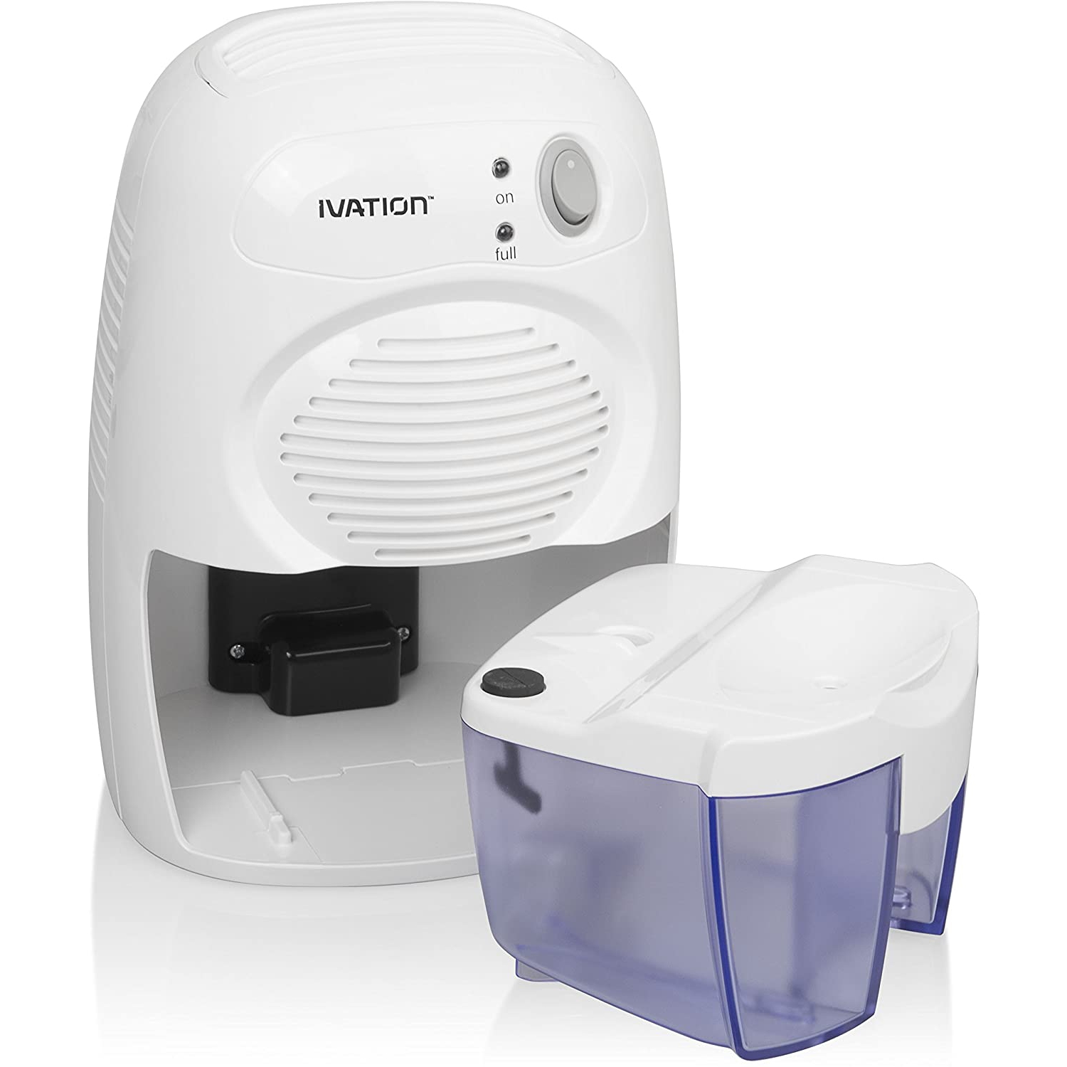 Ivation DehumMini Powerful Small-Size Thermo-Electric Dehumidifier - Quietly Gathers Up to 6oz. of Water Per Day - Great for Smaller Room, Cupboard,