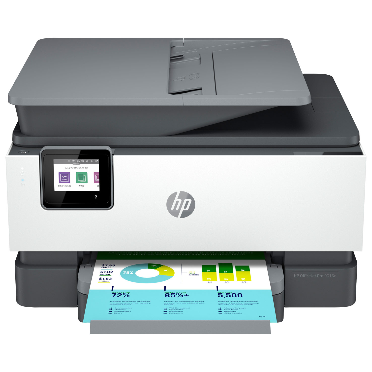 HP OfficeJet Pro 9015e All-In-One Inkjet Printer - HP Instant Ink 6-Month Free Trial Included*