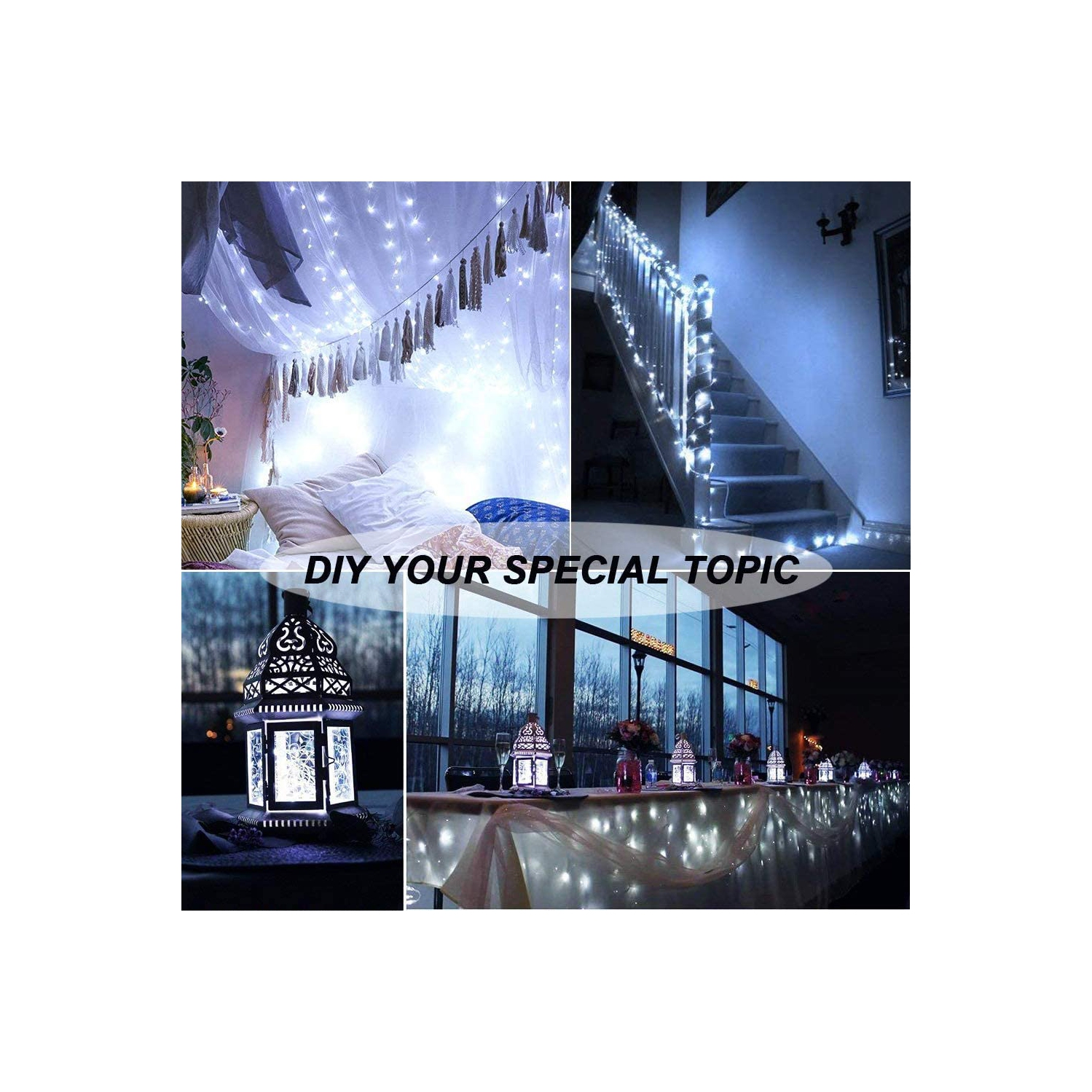 ISTAR 20 LED Fairy Lights 6ft. 4 Set String Lights Set, Waterproof, Bright Copper Wire With Battery Operated, for Bedroom Decor