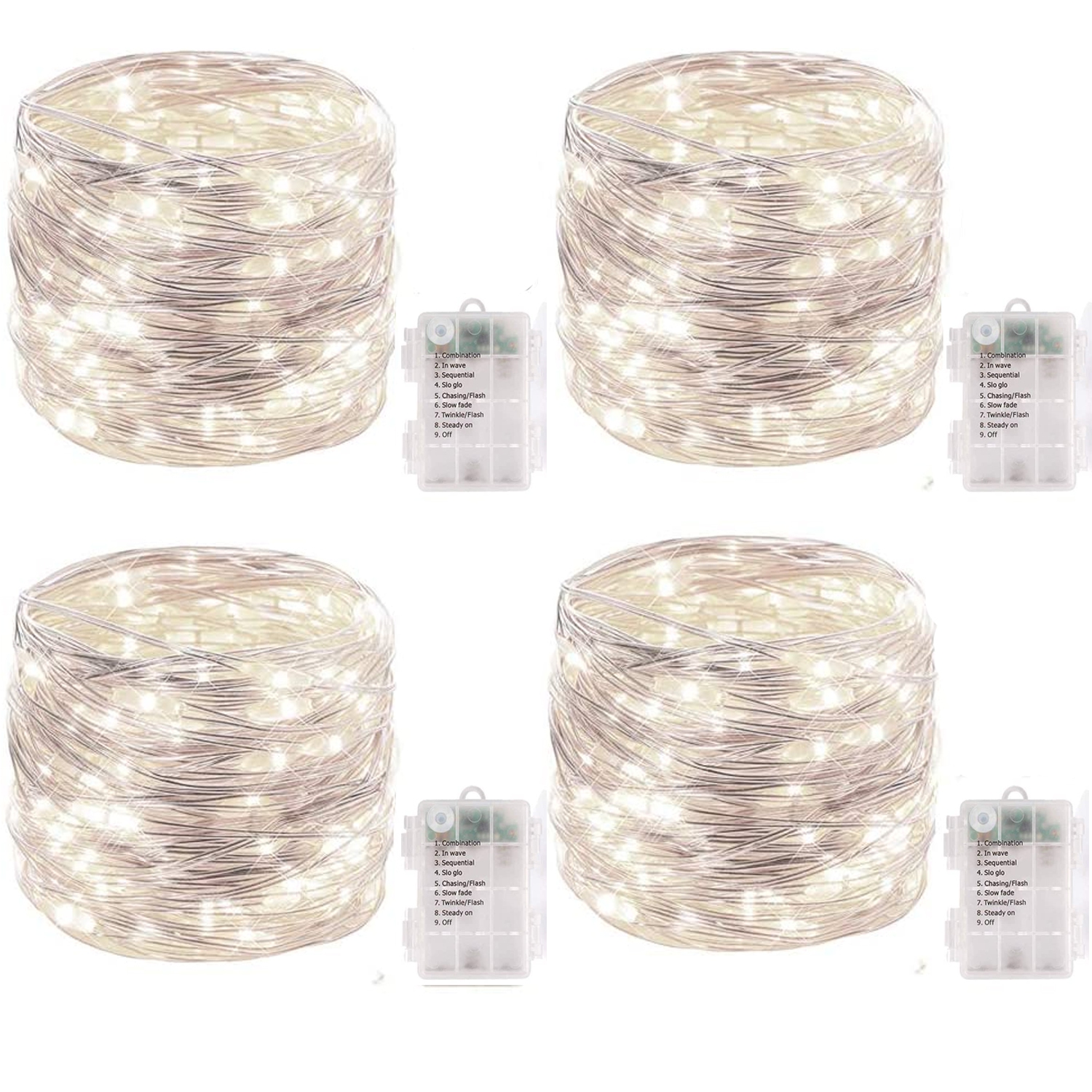10-30 Led Battery Power Operated Copper Wire Fairy Lights String Xmas Dec #M1