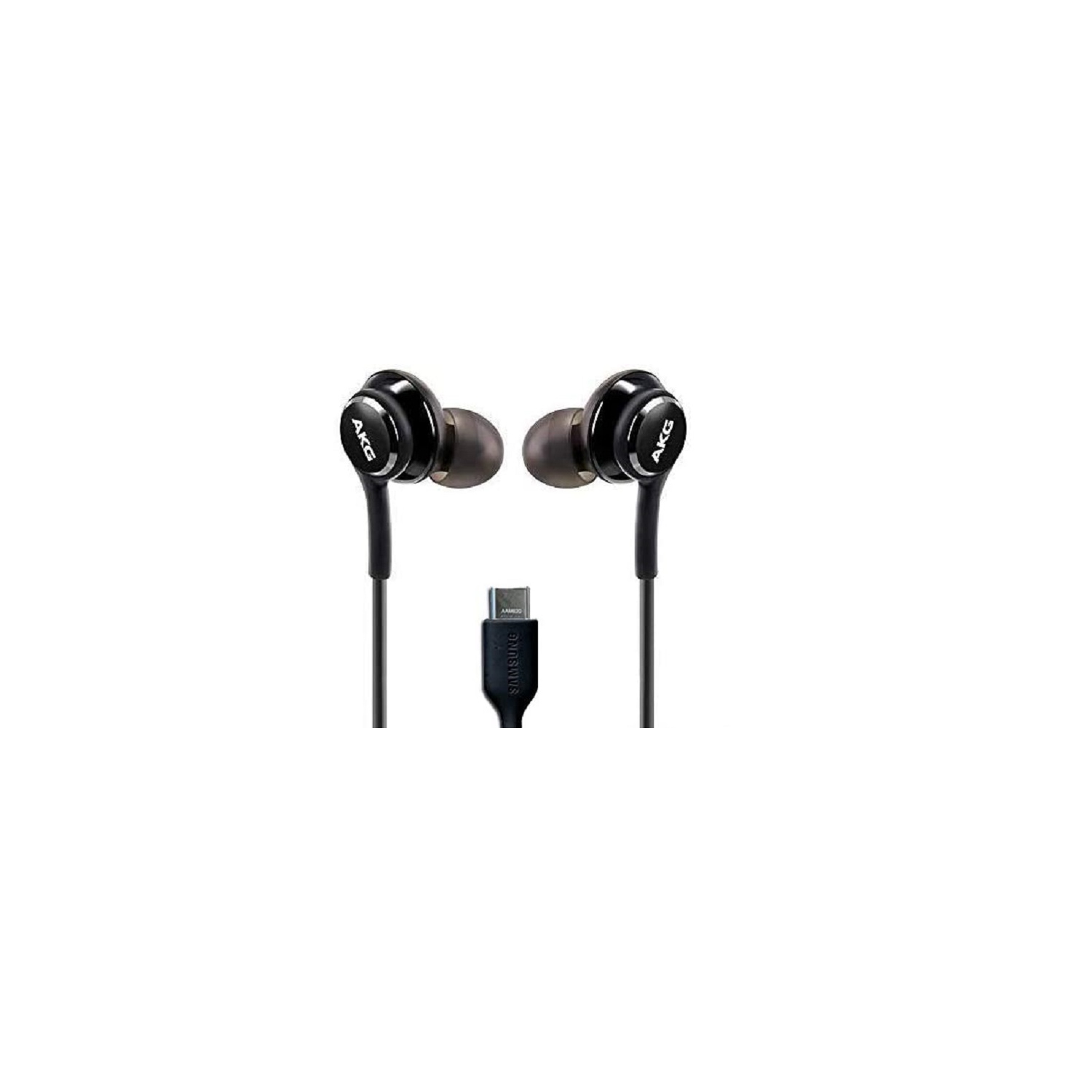 (2pack) Samsung Galaxy Stereo Headphones Note 10 Note 10+ S10 Plus S9 Note 8 S9+ S10e S10 with Type-C jack- Designed by AKG - with Microphone (Black) USB-C Connector