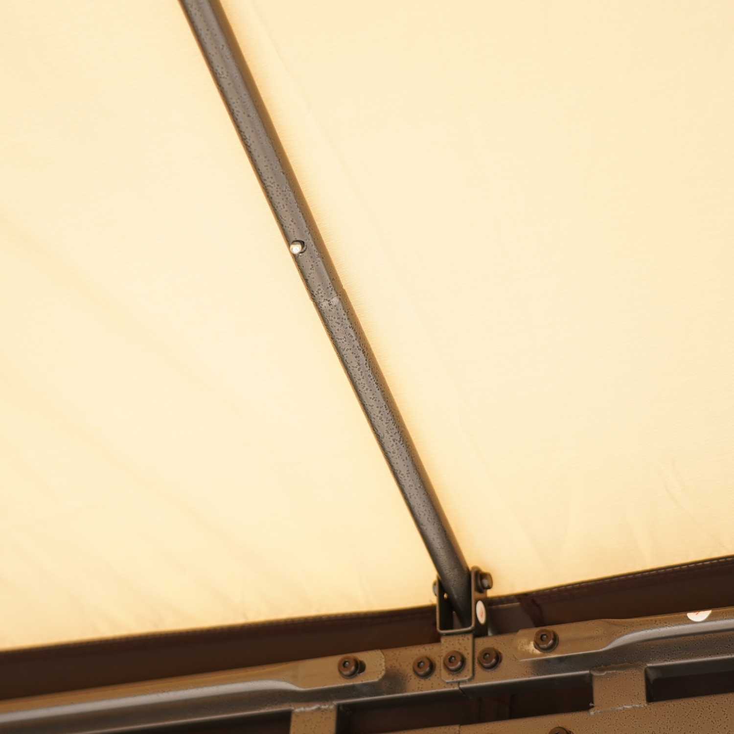 Outsunny 10' x 10' Soft Top Outdoor Gazebo Gardem Pavilion Shelter Steel Frame