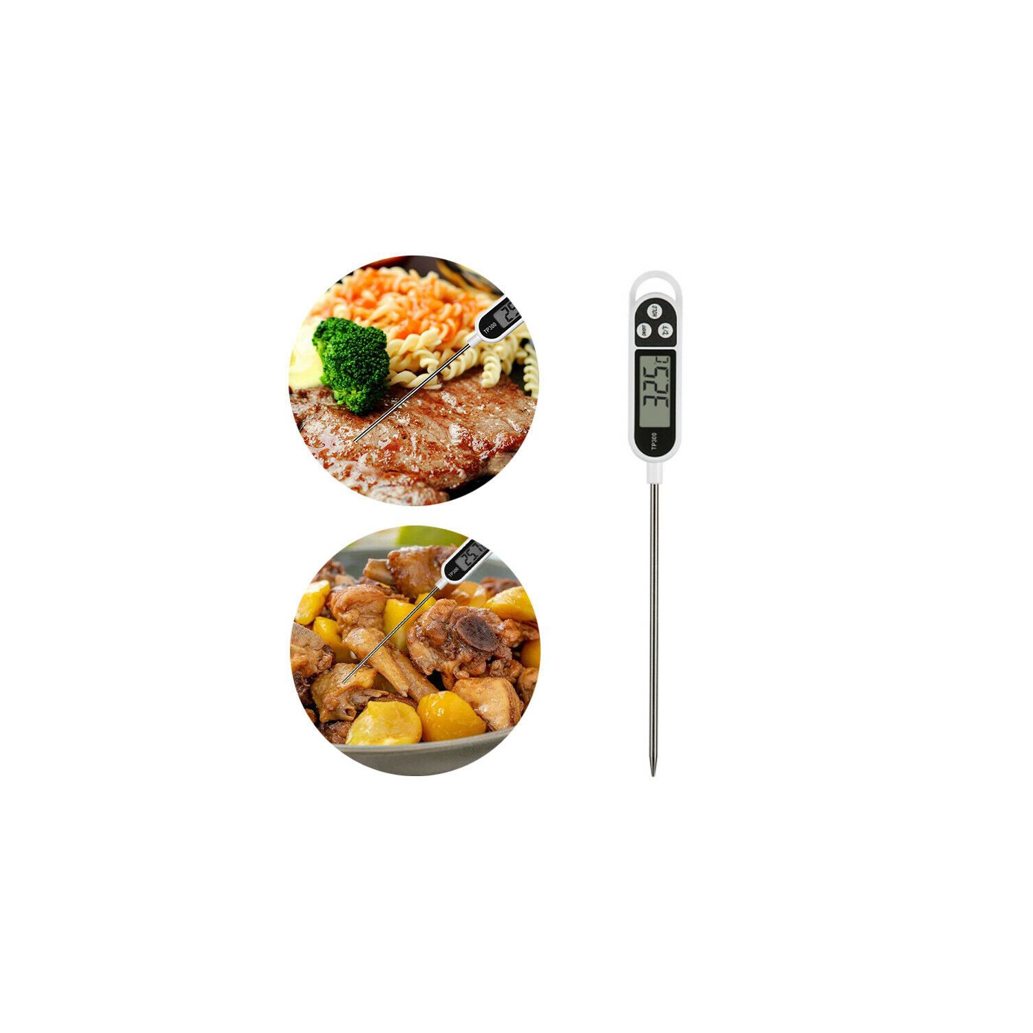 ISTAR Instant Read Digital Meat Cooking Food Candy Thermometer Oil Deep Fry BBQ BBQ Smoker Thermometer