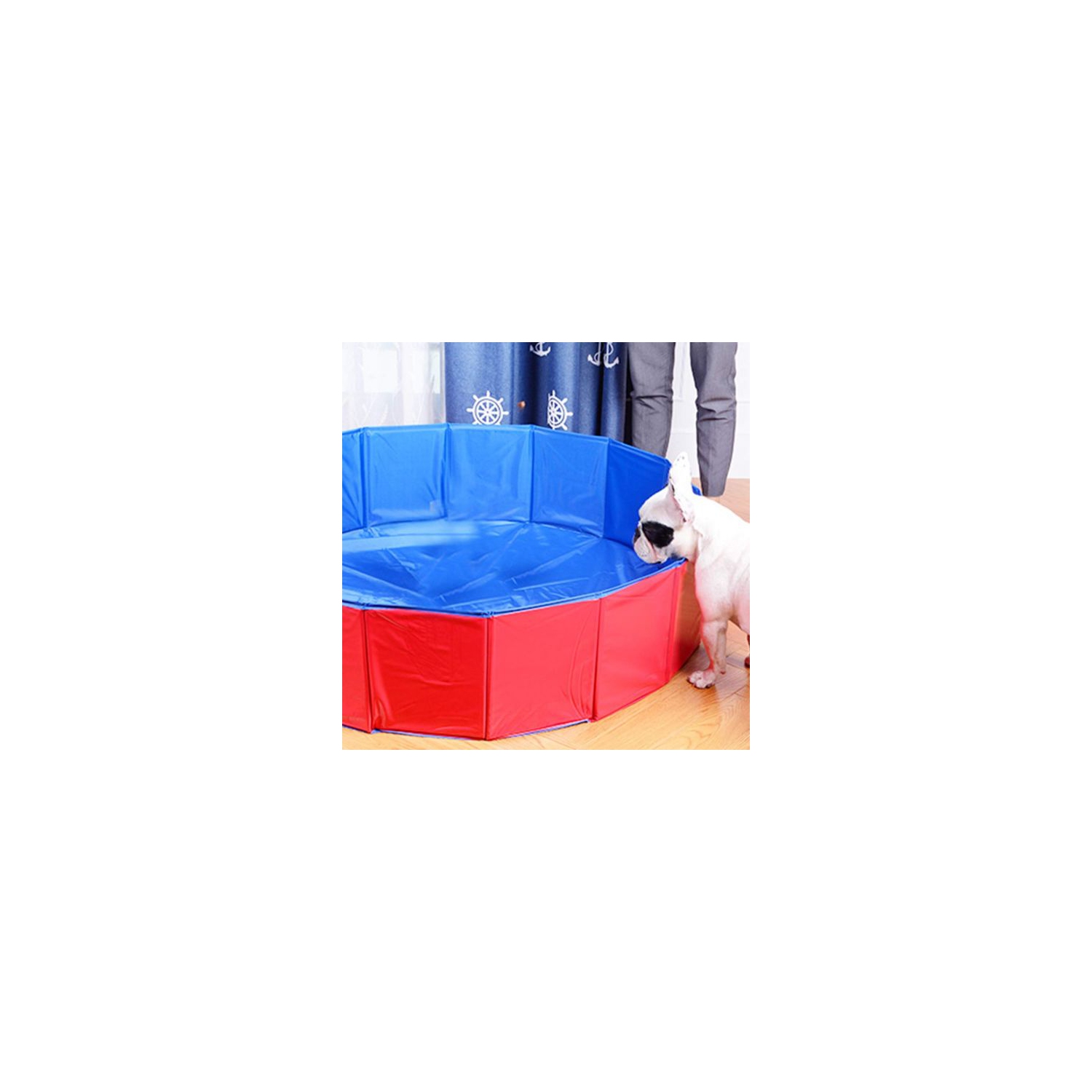 Bain de chien pliable 63" chien de bain chien de bain piscine de bain Kiddie piscine pour chiens chats et enfants L