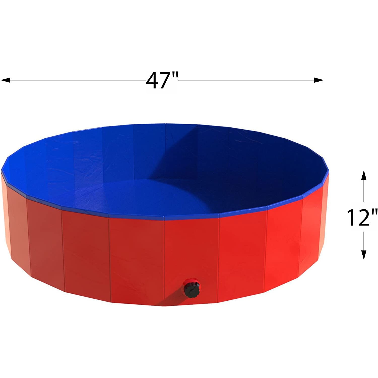 Piscine pour chiens PVC Piscine pliante pour enfants 120 cm Adhésif Piscine  Pataugeoire