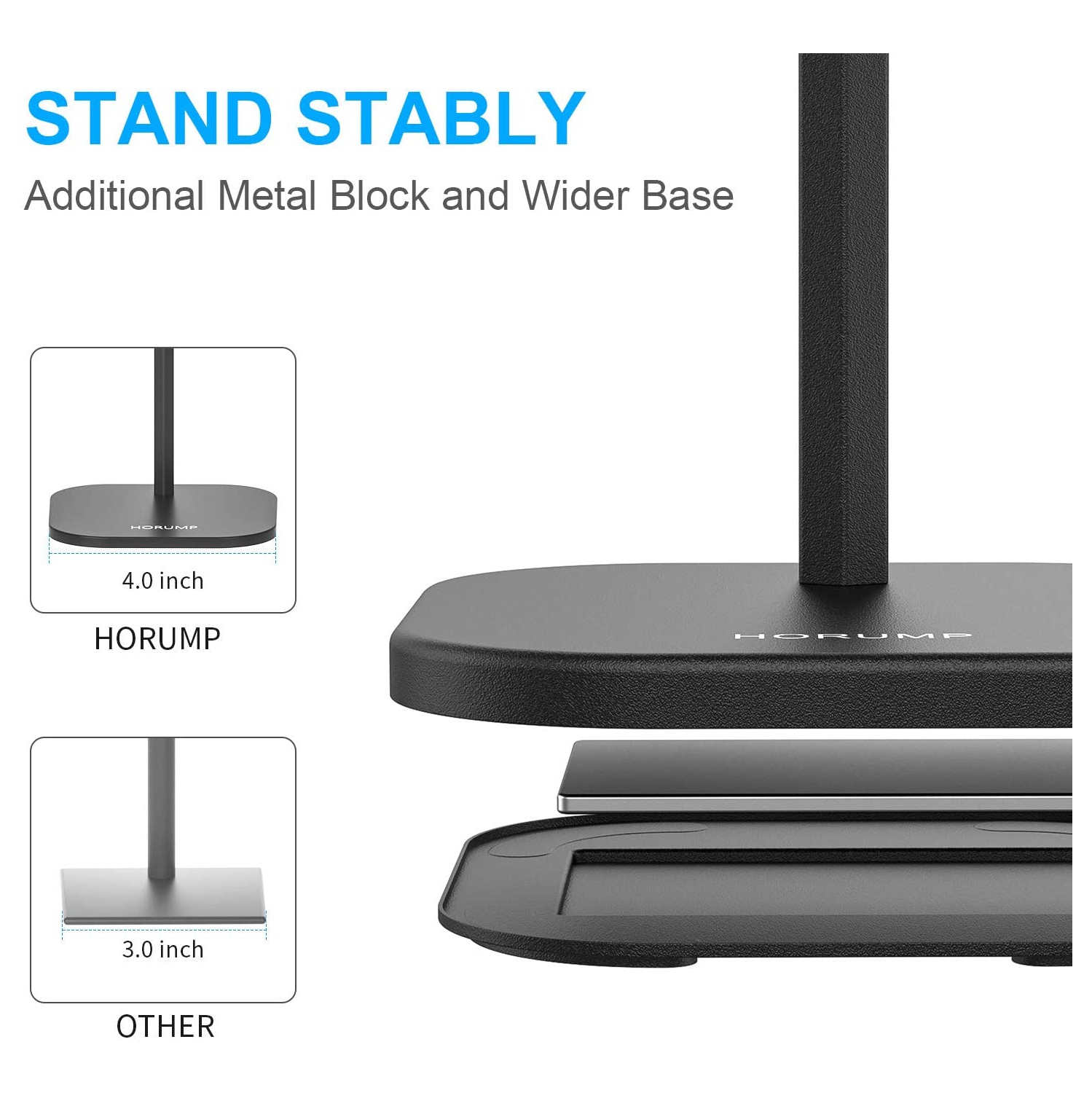 Wingomart- Cell Phone Stand, tablet holder Portable Desktop Stand Adjustable Height and Angle Phone Holder Aluminum Metal Stand Compatible with