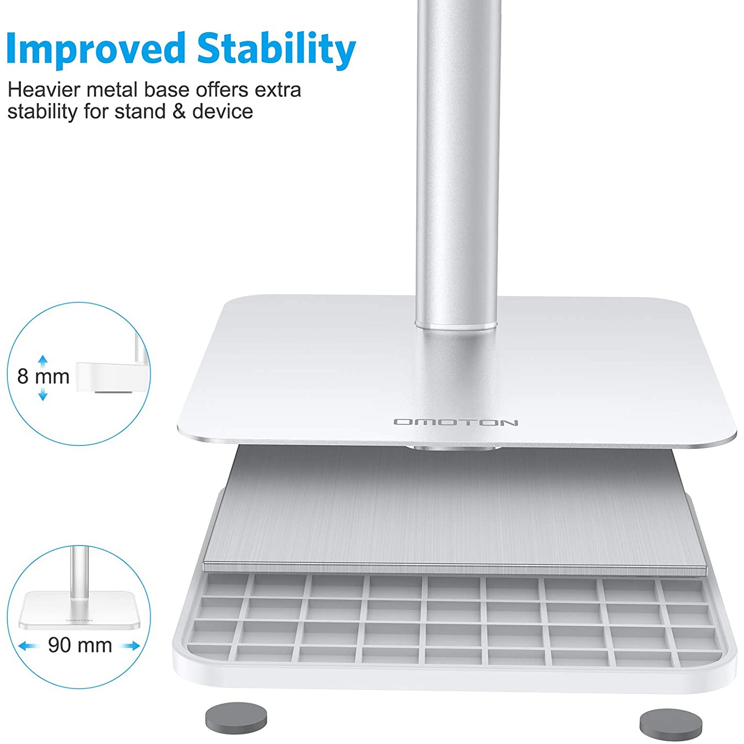 Support de téléphone cellulaire WINGOMART, support de bureau à angle réglable pour iPhone se 2/11/11 Pro/XS Max/XR, Galaxy Note 20/S20/S10/S9 de