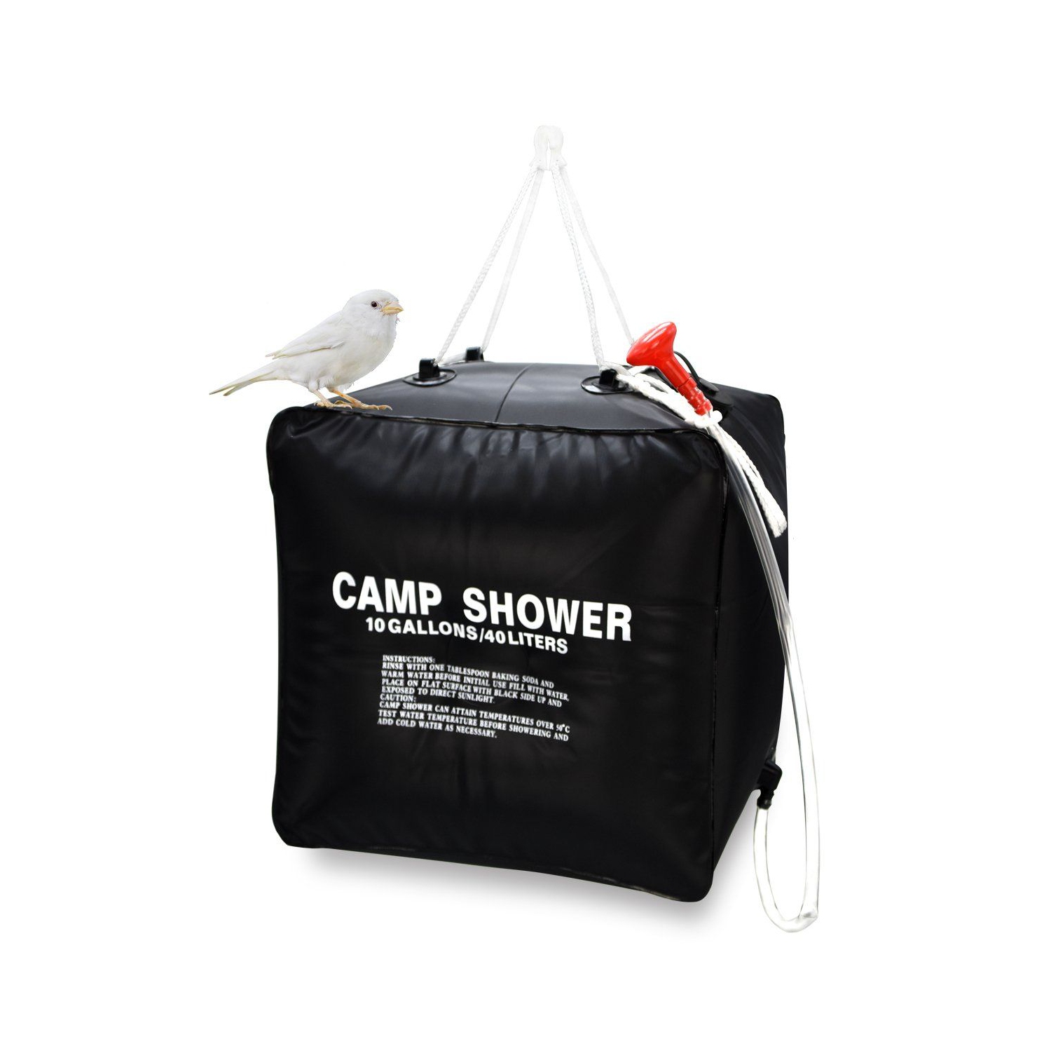 ISTAR 10 Gallon / 40L Solar Shower Bag, Solar Heating, Camping, 45 ° C Hot Water Shower Bag, Hiking, Mountaineering