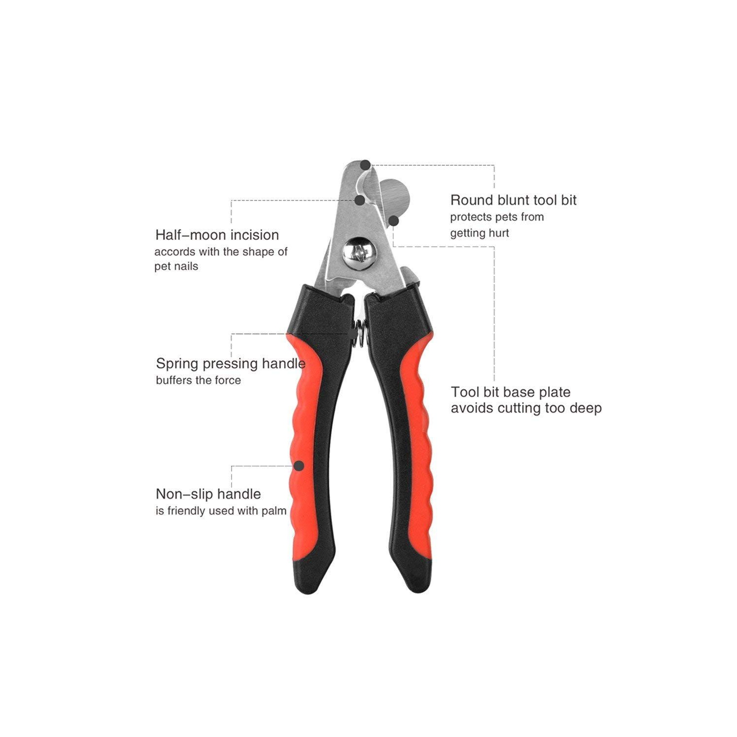 ISTAR Pet Nail Clippers Professional Dog Nail Trimmers Suitable for Large to Medium Dogs, Cats, Rabbits and Guinea Pigs - Safety Lock/Protective