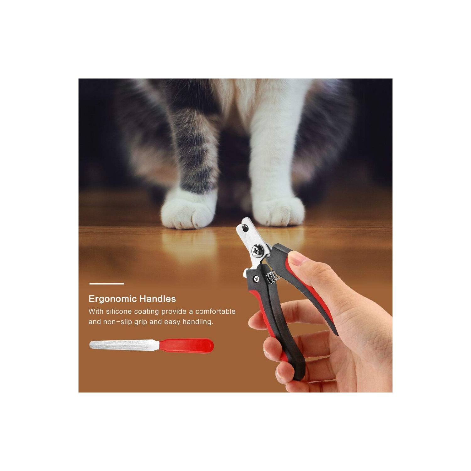 ISTAR Pet Nail Clippers Professional Dog Nail Trimmers Suitable for Large to Medium Dogs, Cats, Rabbits and Guinea Pigs - Safety Lock/Protective