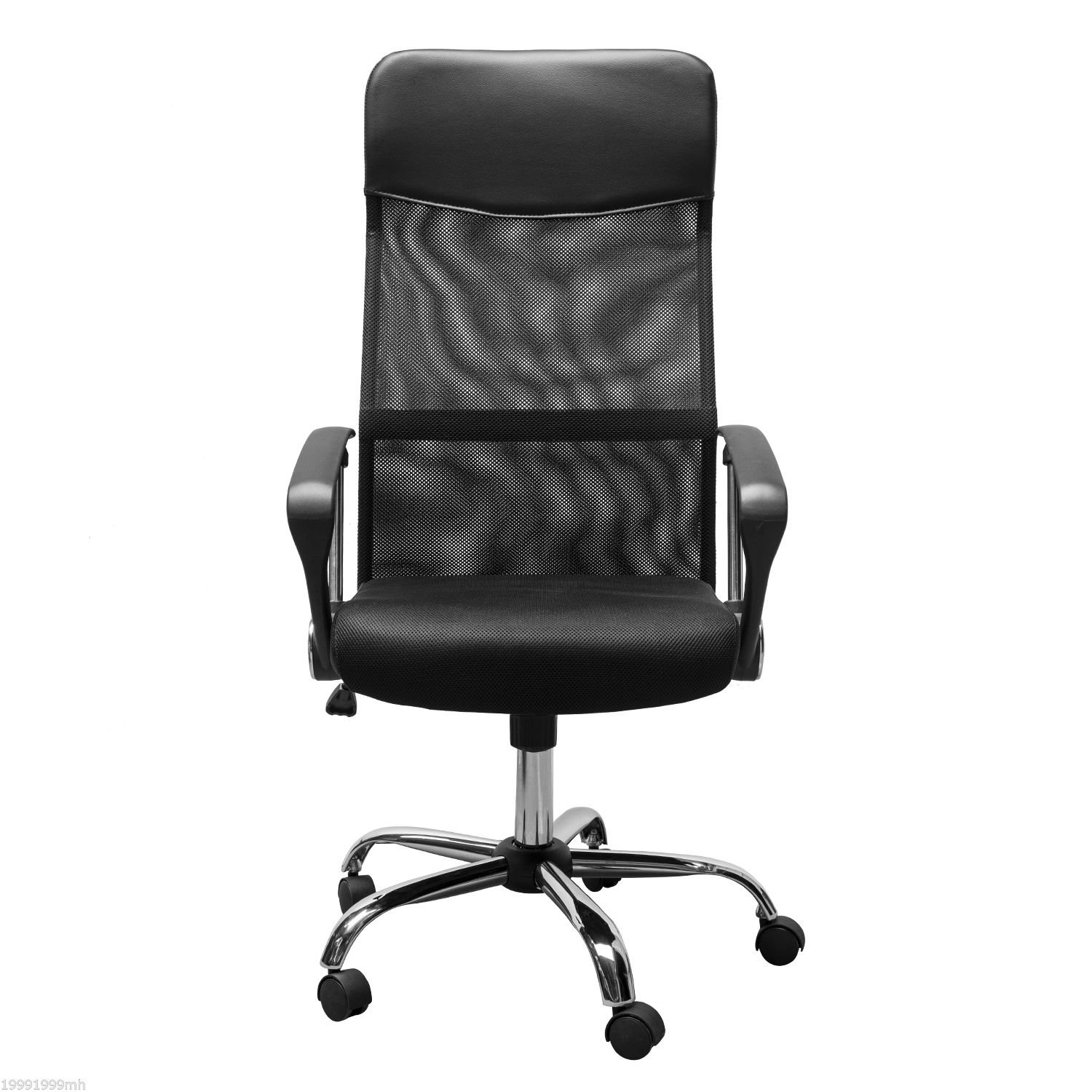 HOMCOM A2-0093 High Back Ergonomic Mesh Office Swivel Computer PC Desk Chair Seat, Black