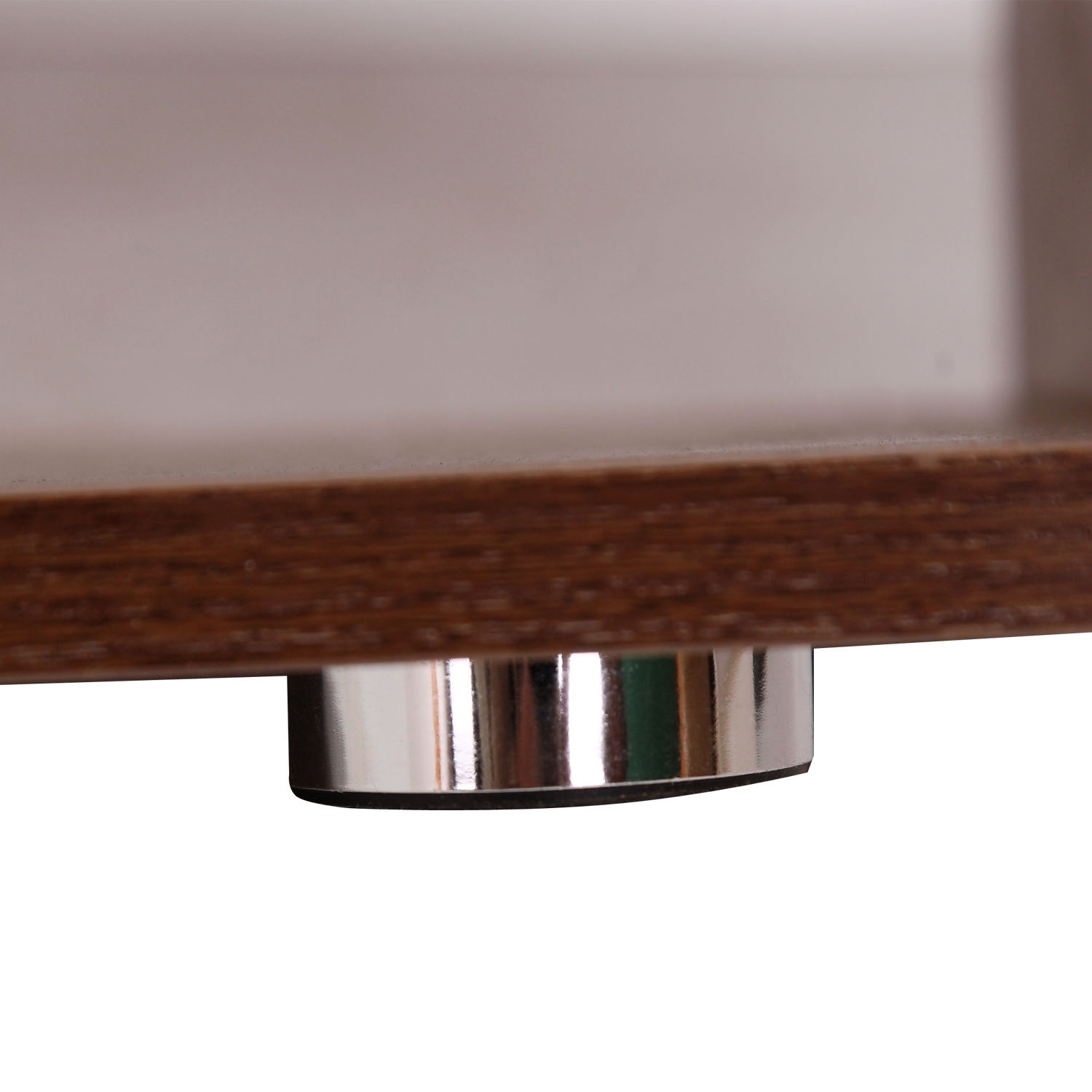 HOMCOM 4-Tires Wooden Bookcase S Shape Storage Bookshelf Display for Living Room, Bedroom, Office with Steel Frame, Walnut