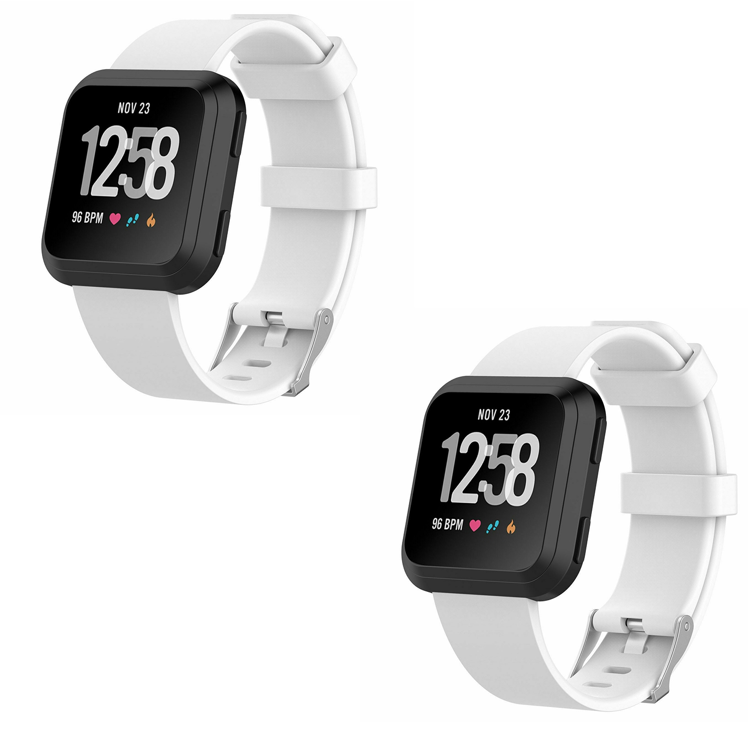 2 Pack Wristband Sport WatchBand Replacement Bracelet Strap For Fitbit Versa Lite 2 SE