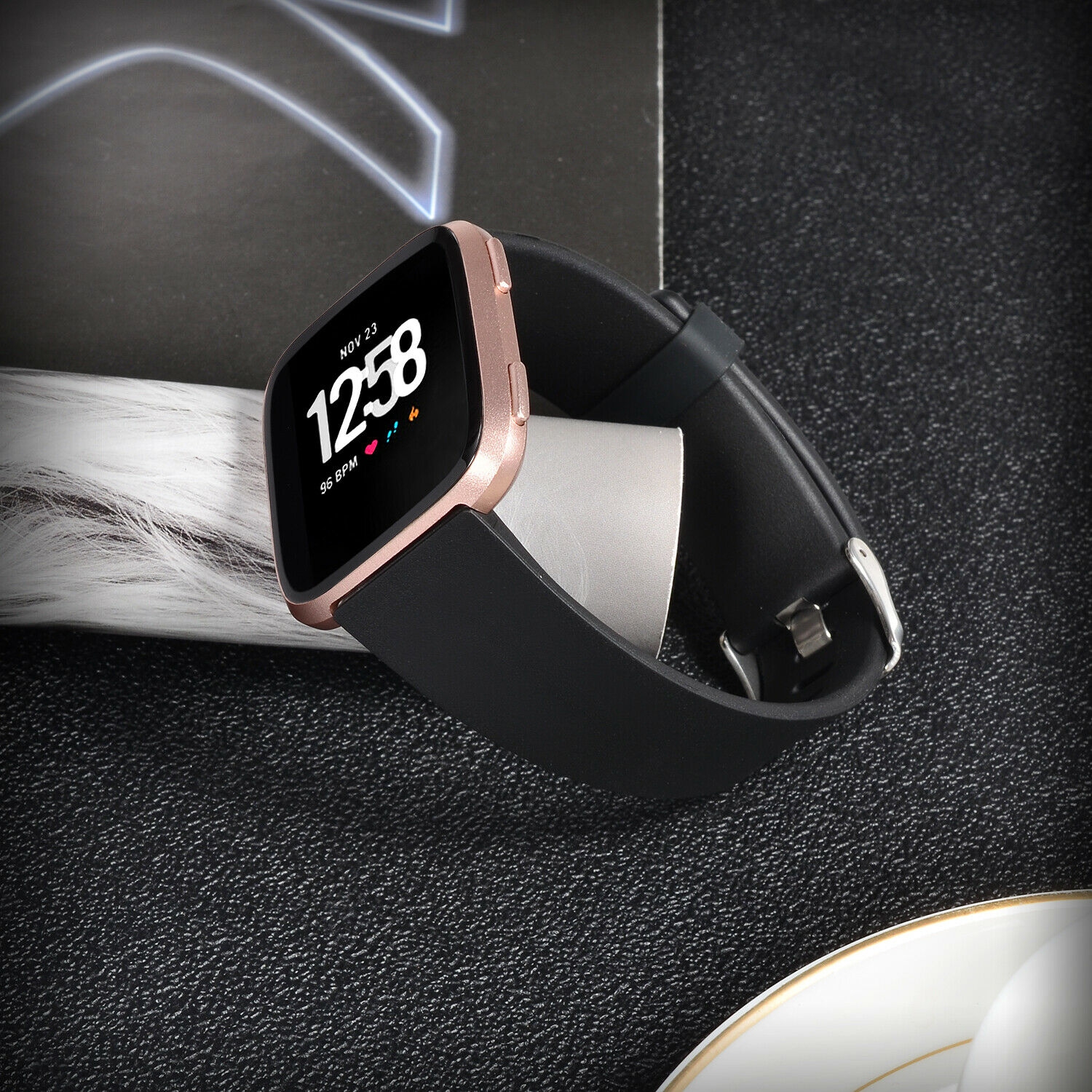 2 Pack Wristband Sport WatchBand Replacement Bracelet Strap For Fitbit Versa Lite 2 SE