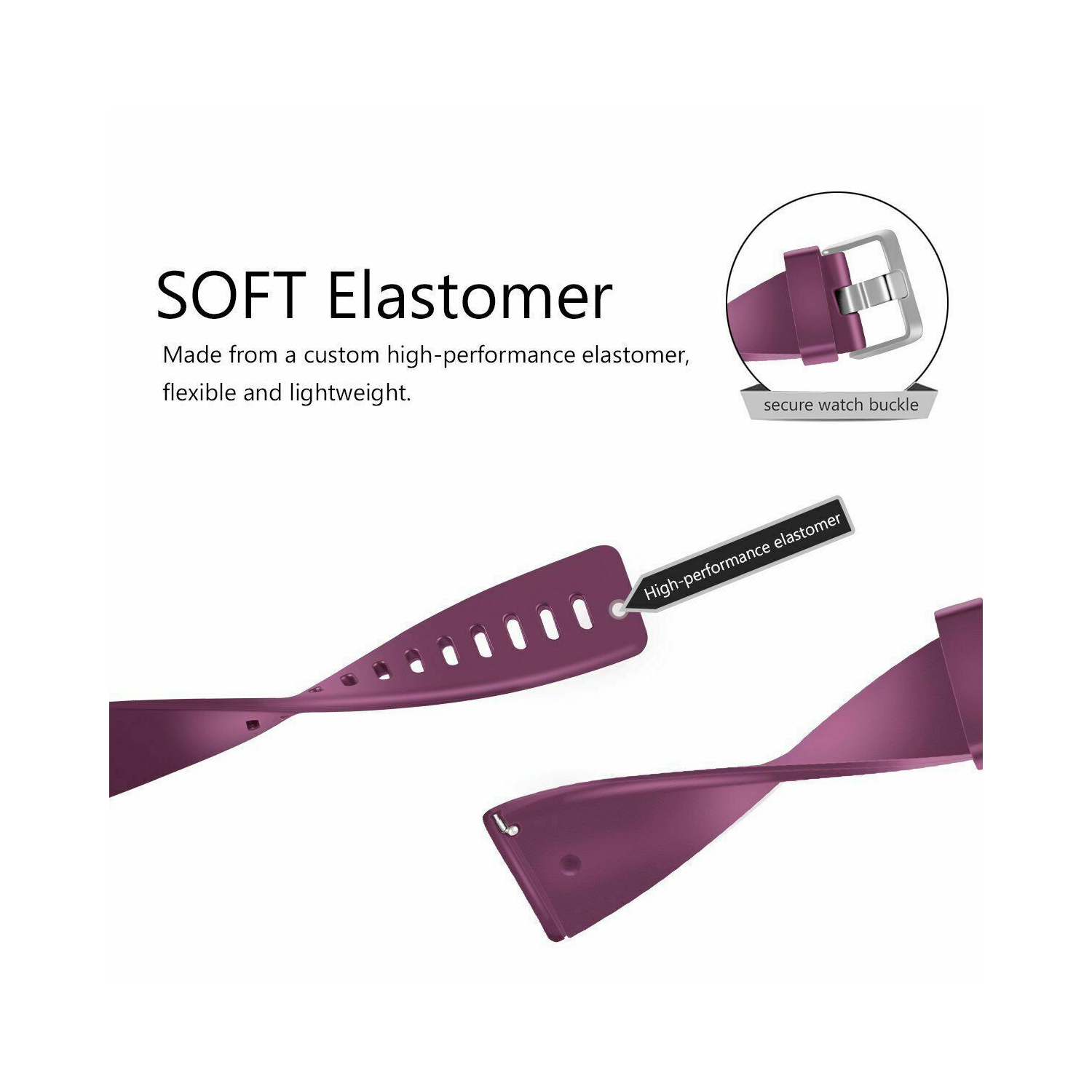 2 Pack Wristband Sport WatchBand Replacement Bracelet Strap For Fitbit Versa Lite 2 SE