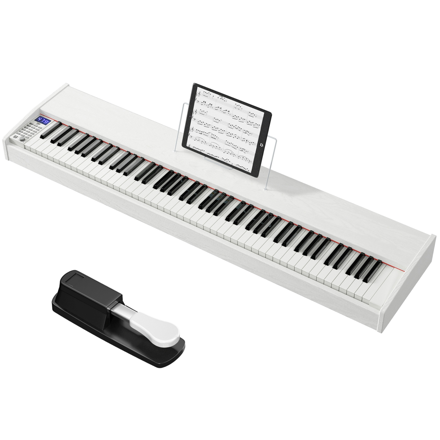 Costway 88-Key Full Size Digital Piano Weighted Keyboard w/ Sustain Pedal