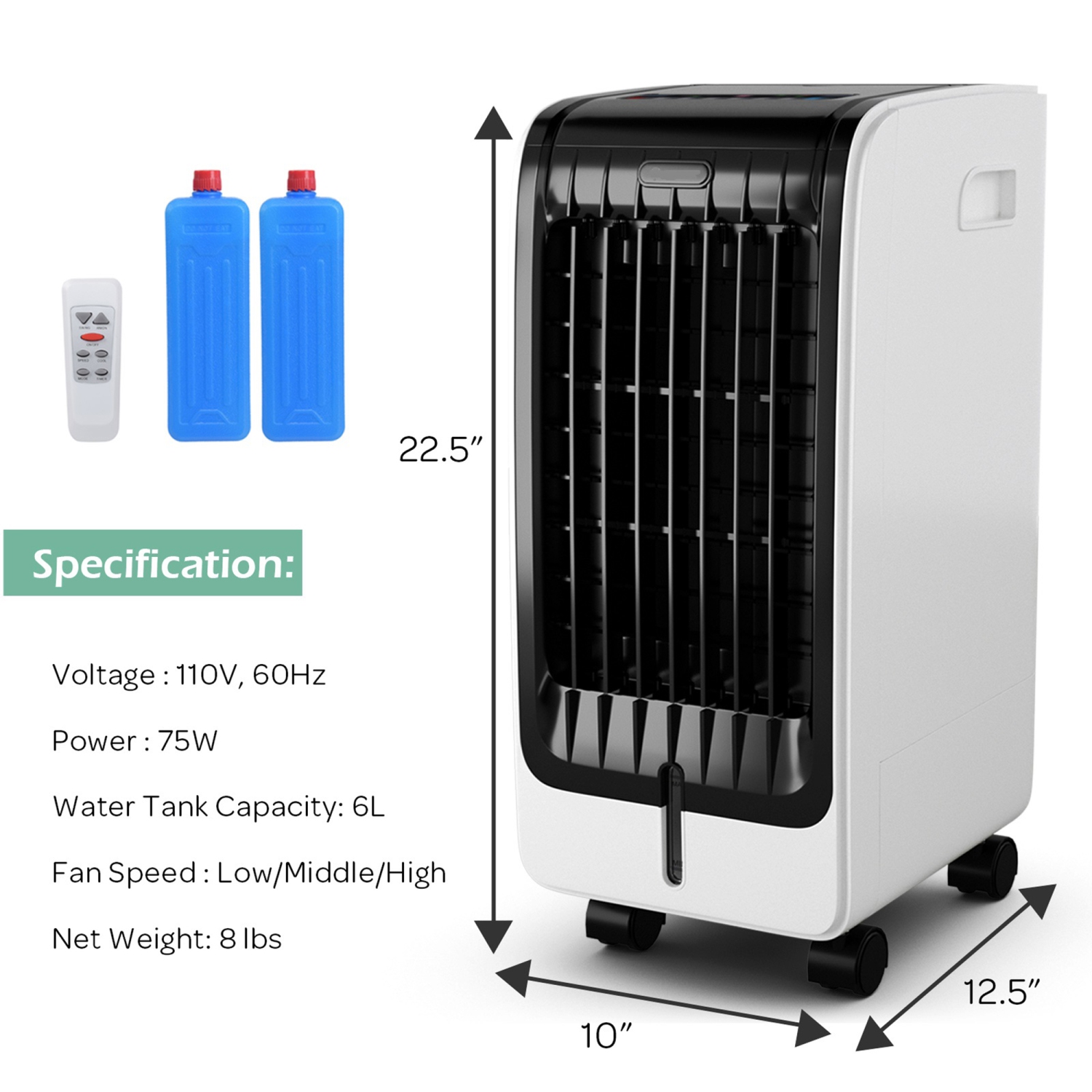Rafraîchisseur d’air Gymax
