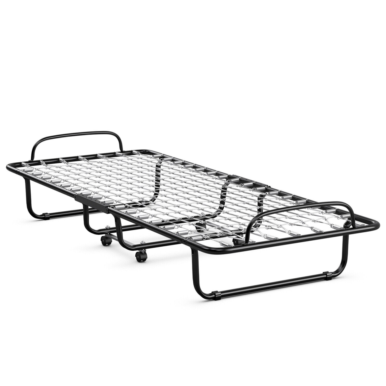 Marque Gymax lit pliable en métal lit en mousse à mémoire de forme lit invité