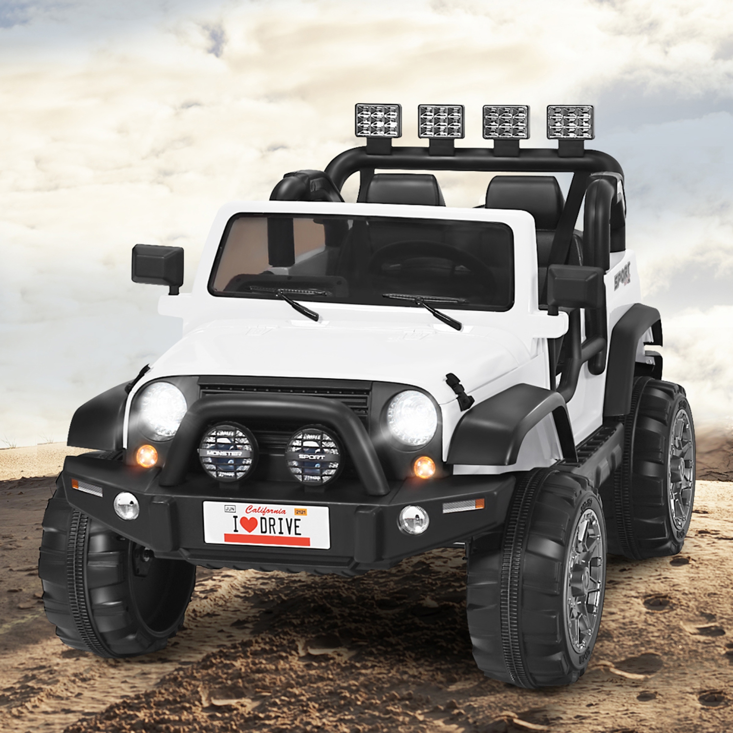 Gymax 12V Electric Kids Ride On Car w/ Remote Control Storage Box Music