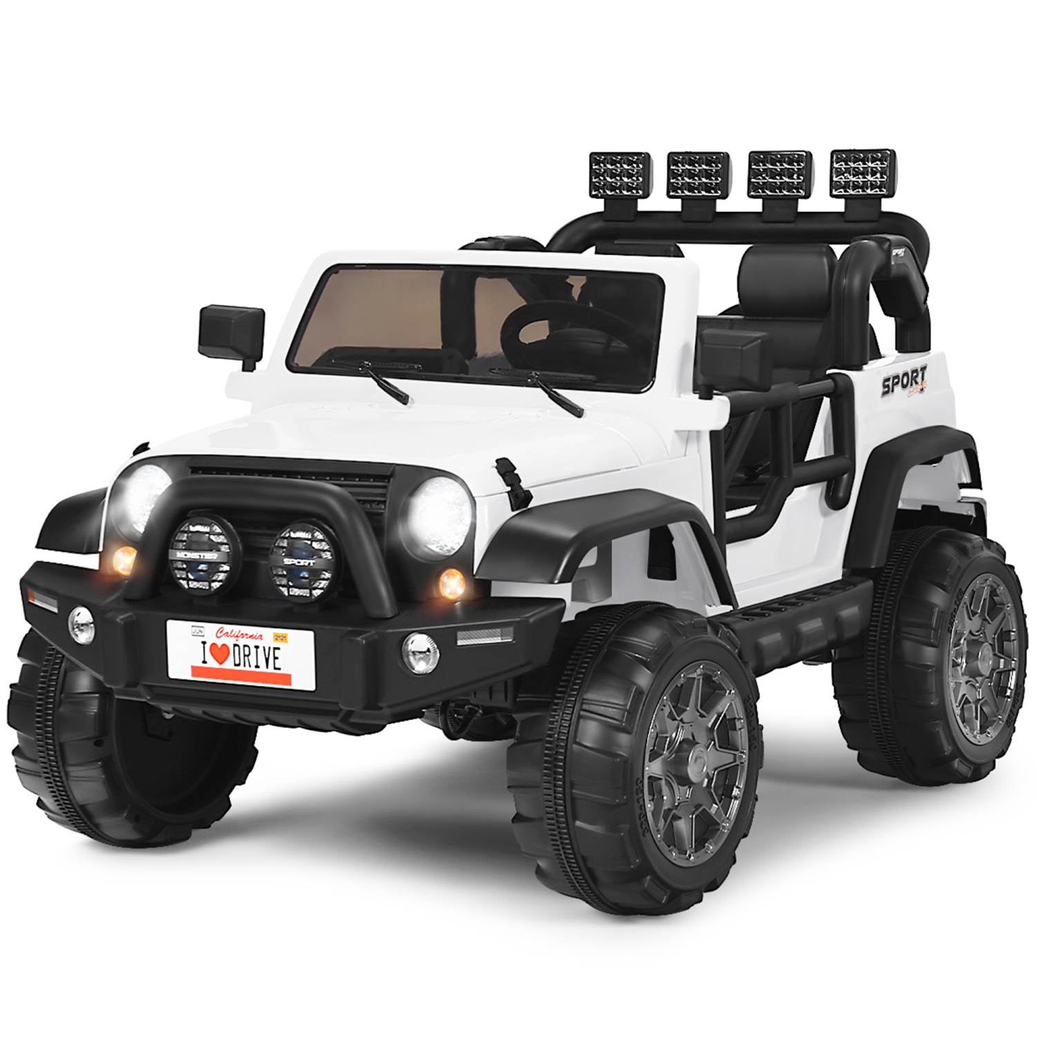 Gymax 12V Electric Kids Ride On Car w/ Remote Control Storage Box Music