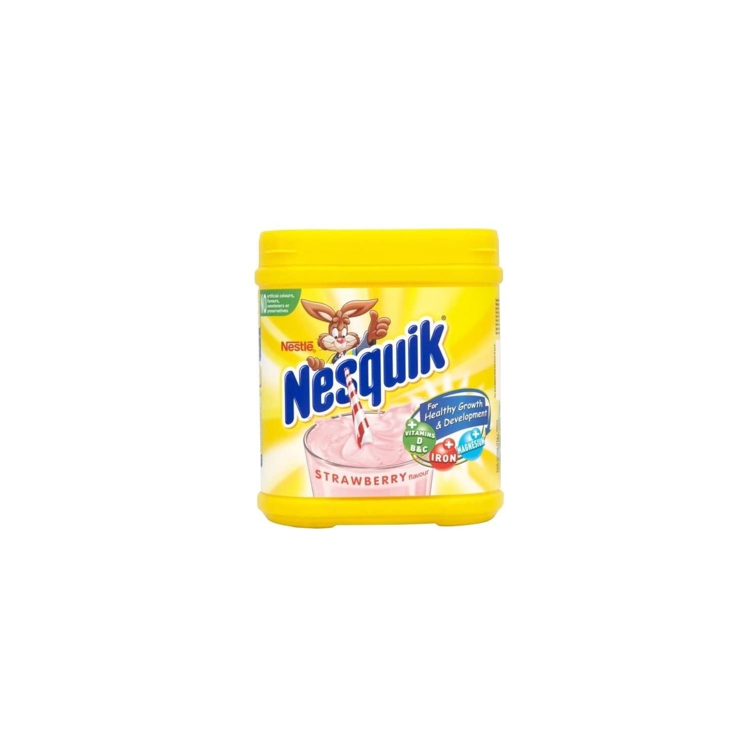 Nesquik lait frappé aux fraises, contenant de 500 g.