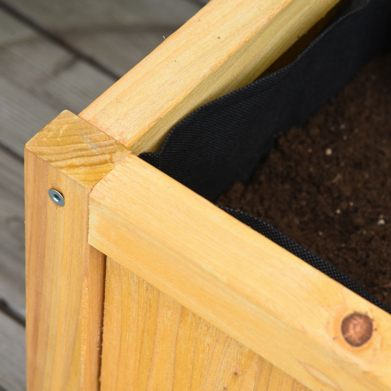 Outsunny Set of 2 Raised Garden Bed with Trellis Board Flower Stand Lattice Panels for Plants, Flowers or Vine Outdoor Indoor, Orange