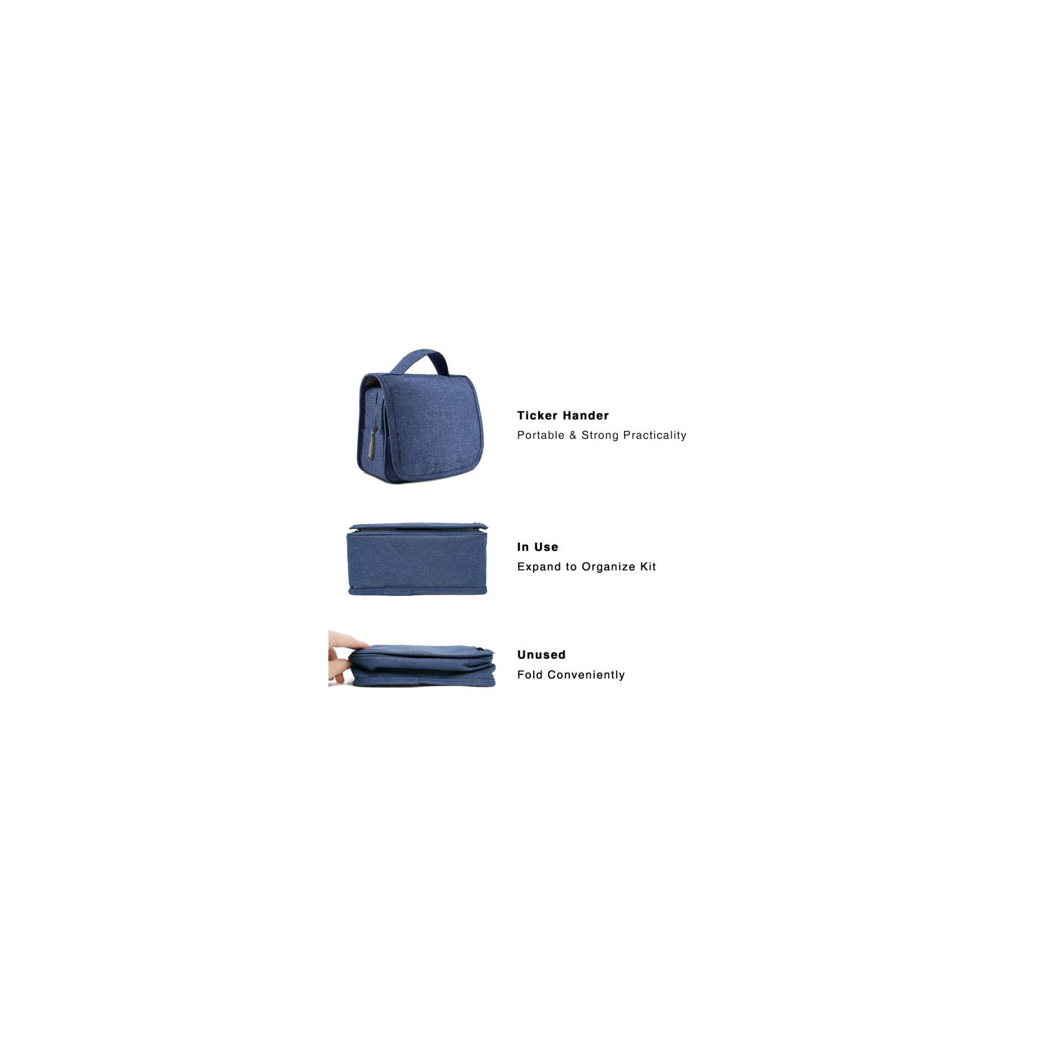 ISTAR – Trousse de toilette à suspendre pour hommes, femmes, accessoires de voyage multifonctions, trousse de toilette, trousse de maquillage nylon