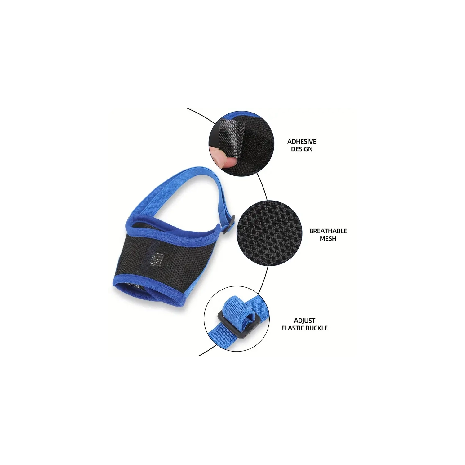 ISTAR 2 PACK Dog Mazal Anti Leaking Biting Probosis Mesh Mask, Long Nose, Nasal Mouth Cover