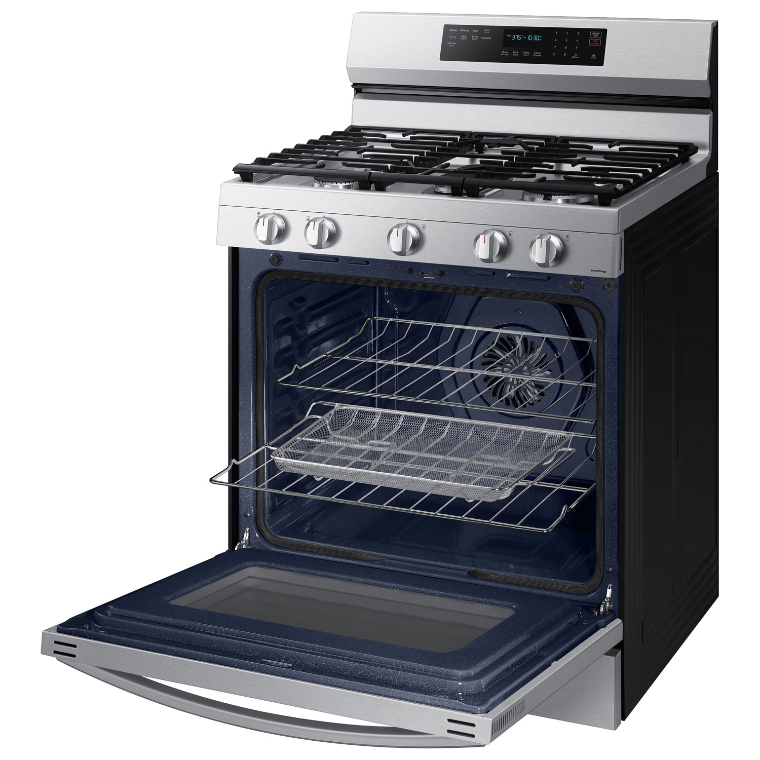 Cuisinière gaz autonome convection véritable friture air 6 pi³ 30 po Samsung - Inox