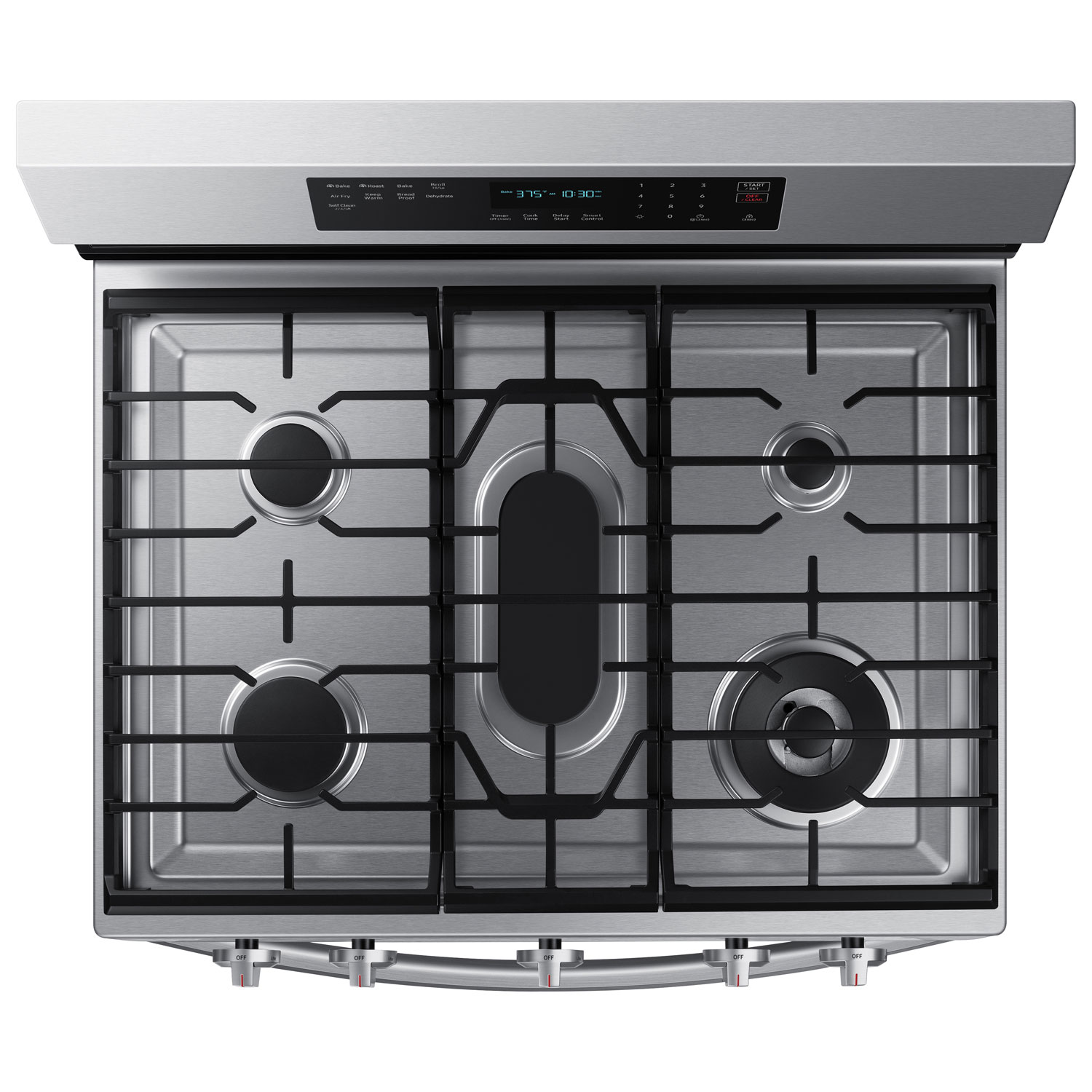Cuisinière gaz autonome convection véritable friture air 6 pi³ 30 po Samsung - Inox