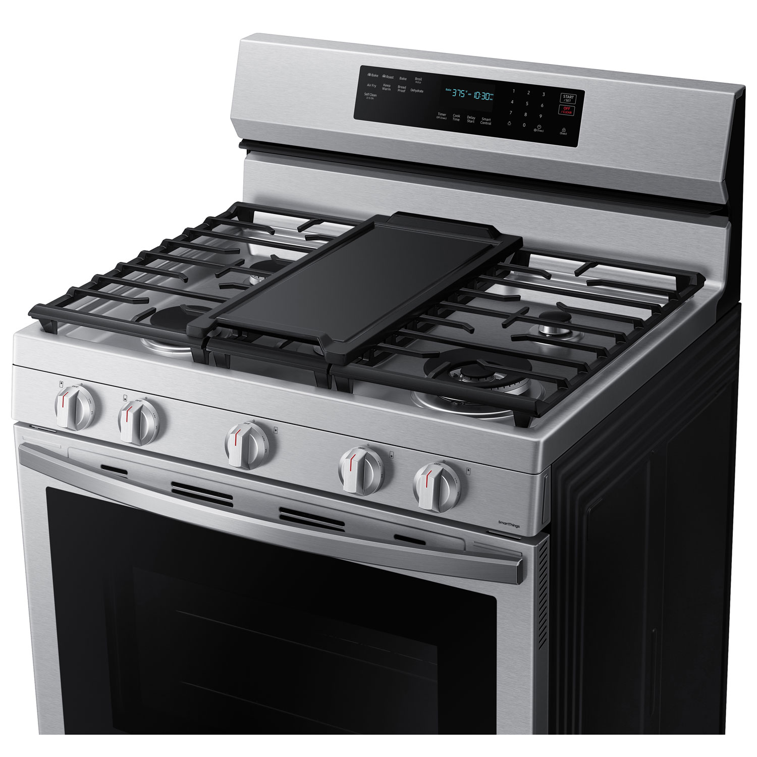 Cuisinière gaz autonome convection véritable friture air 6 pi³ 30 po Samsung - Inox