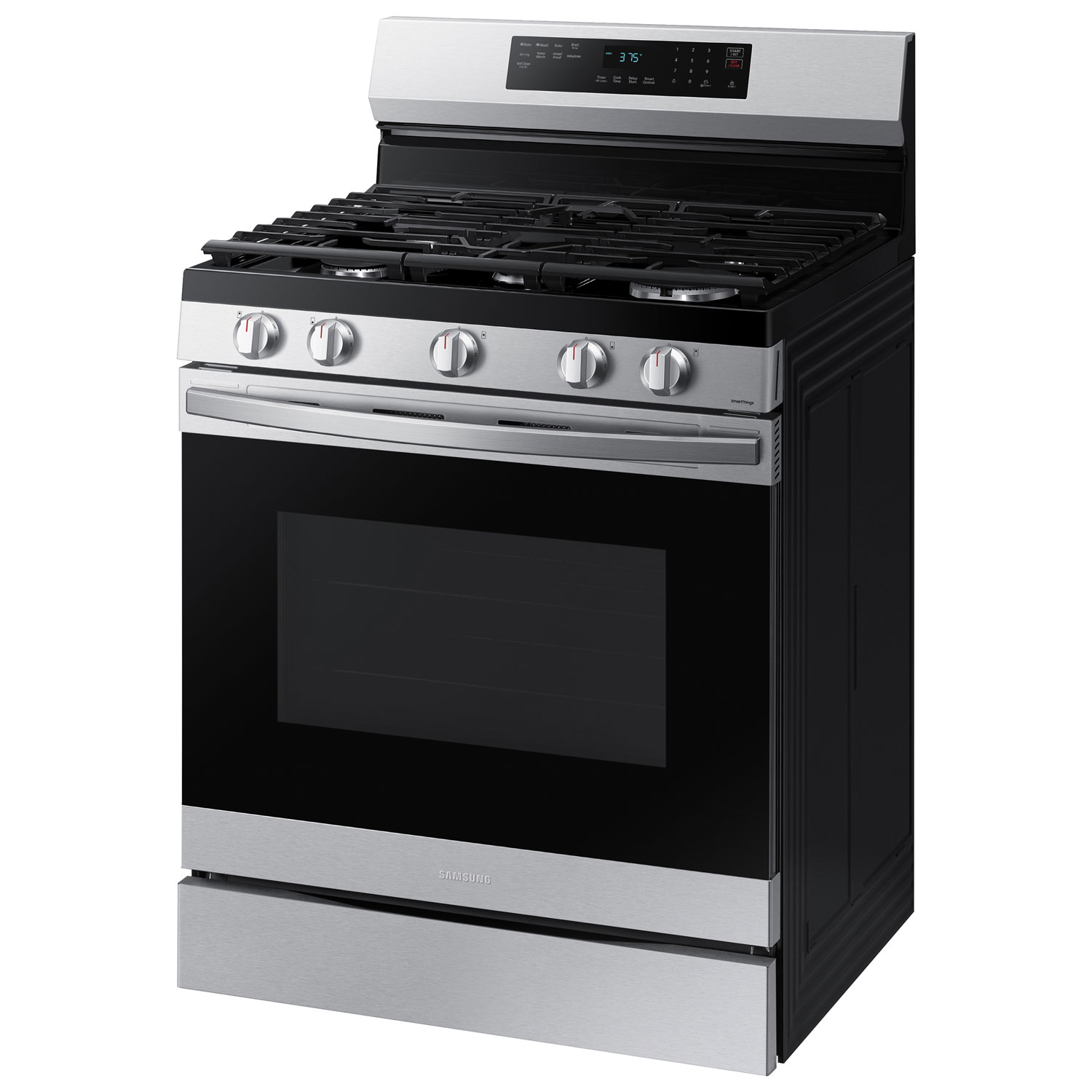 Samsung 30" 6.0 Cu. Ft. Fan Convection Freestanding Gas Air Fry Range - Stainless