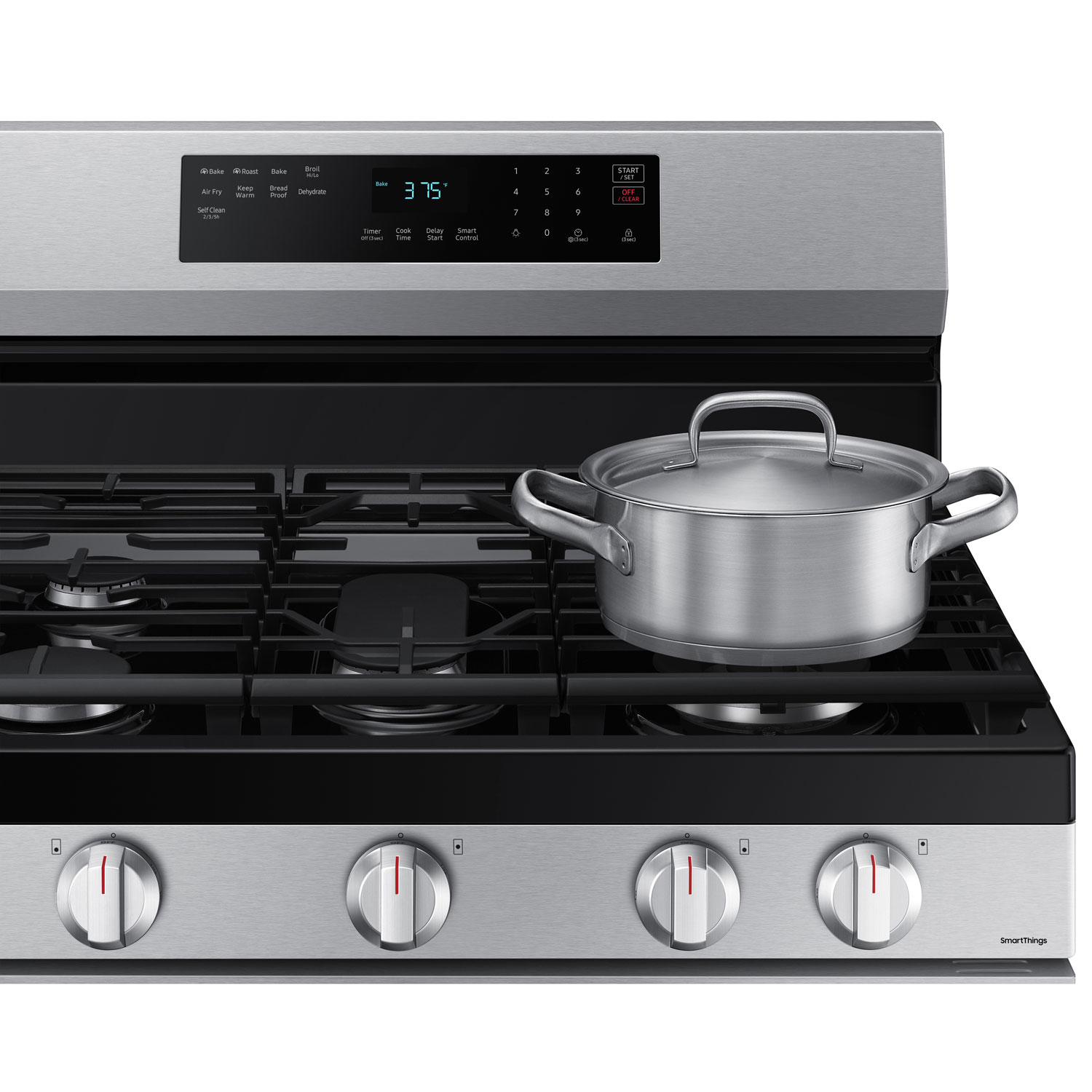 Samsung 30" 6.0 Cu. Ft. Fan Convection Freestanding Gas Air Fry Range - Stainless