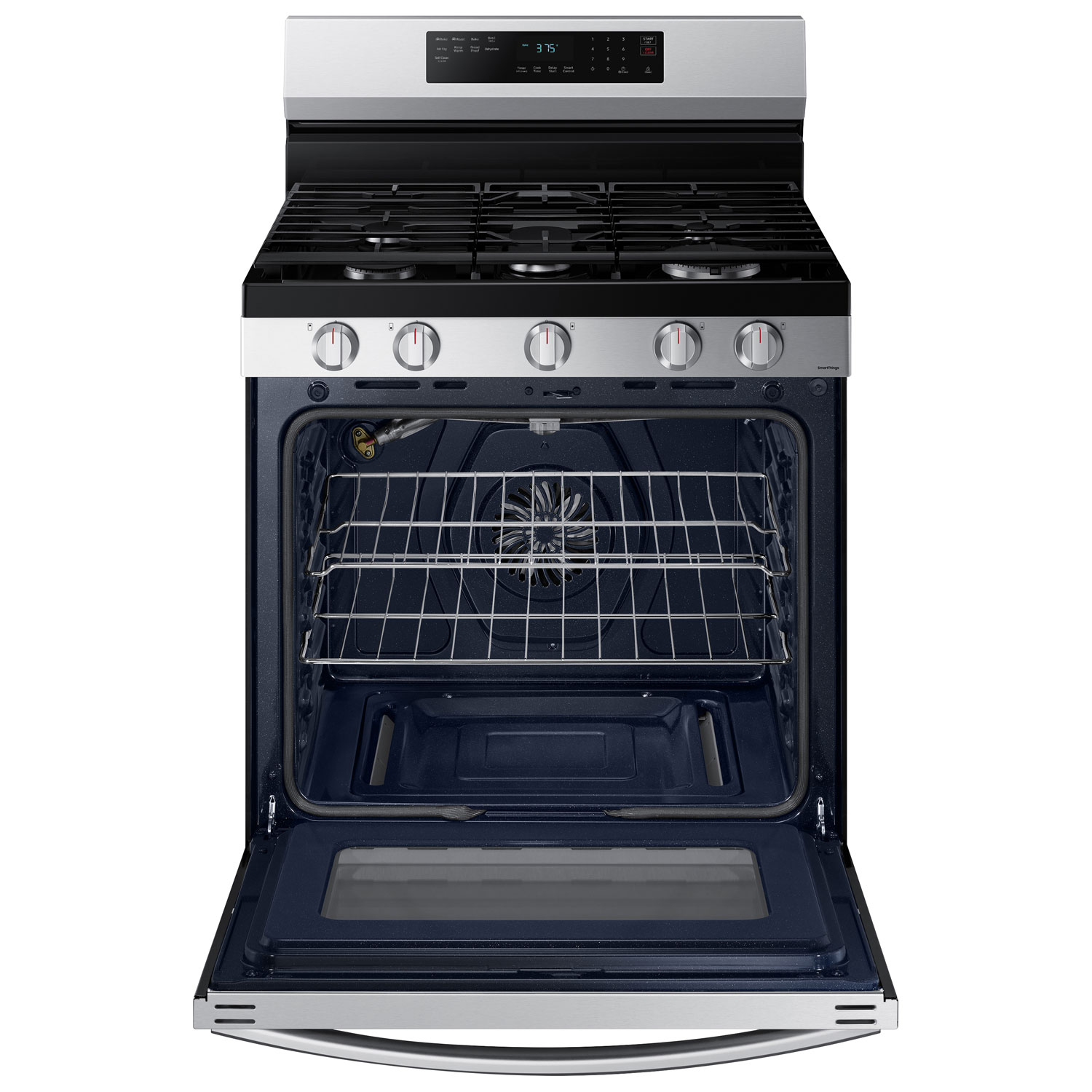 Samsung 30" 6.0 Cu. Ft. Fan Convection Freestanding Gas Air Fry Range - Stainless