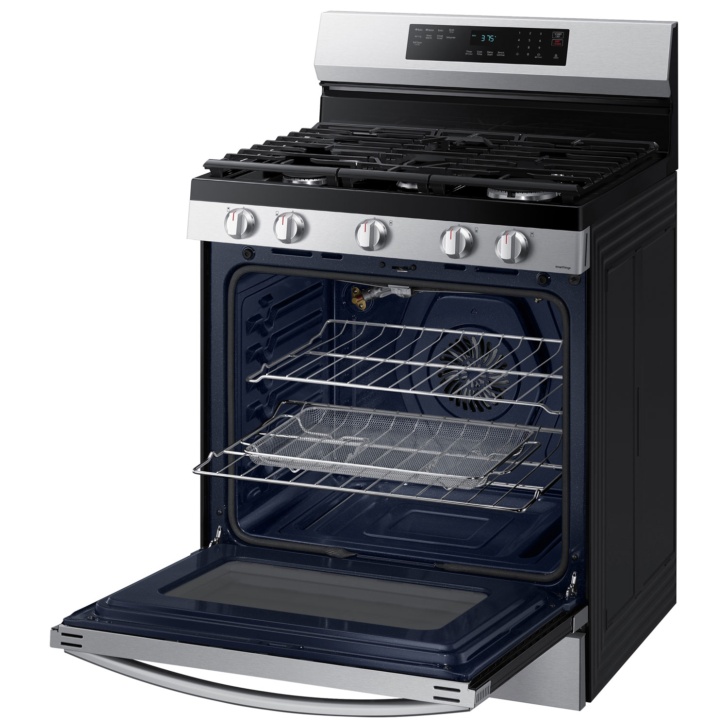 Samsung 30" 6.0 Cu. Ft. Fan Convection Freestanding Gas Air Fry Range - Stainless