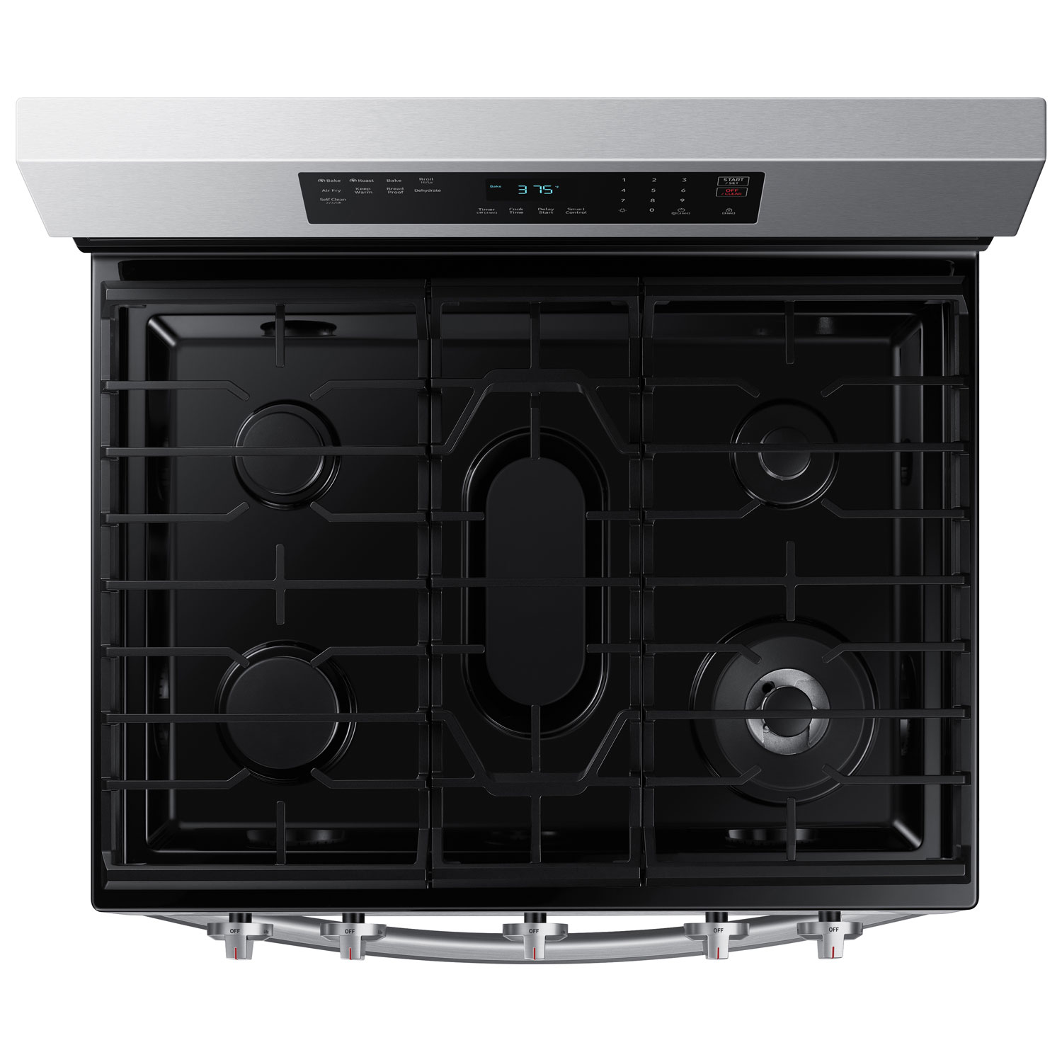 Samsung 30" 6.0 Cu. Ft. Fan Convection Freestanding Gas Air Fry Range - Stainless