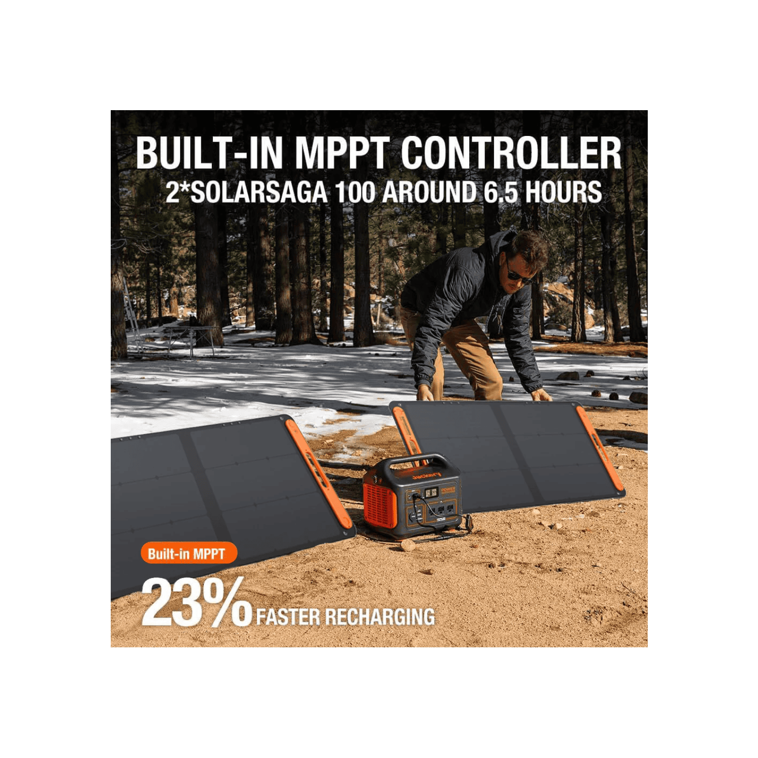 Station d'alimentation portative Explorer 880 de Jackery, capacité 880&nbsp;Wh avec 3 prises c.a. 1000&nbsp;W, générateur solaire pour secours à