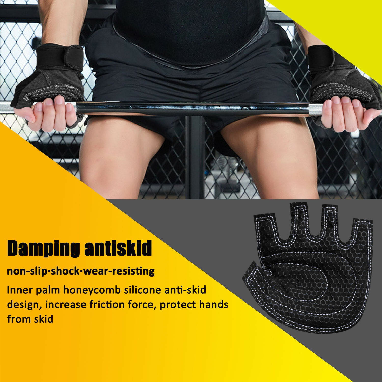 ISTAR LIFE Half Finger Weightlifting Gloves for Gym, Power Lifting, Exercise, Weightlifting, Cross Fit, Fitness, Sports for Men and Women
