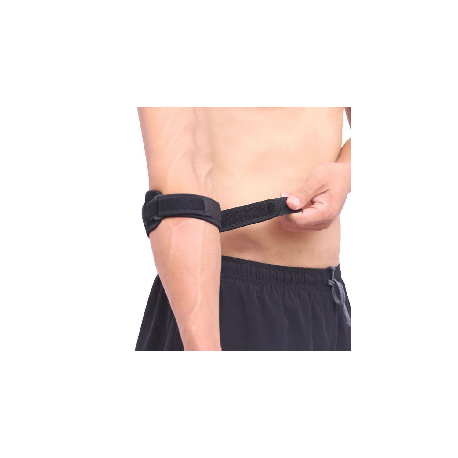 ISTAR Tennis Elbow Brace with Compression Pad Elbow Strap, Golfers Elbow Band Support for Tendonitis Pain, Tennis Elbow, Suitable for Women and Men -