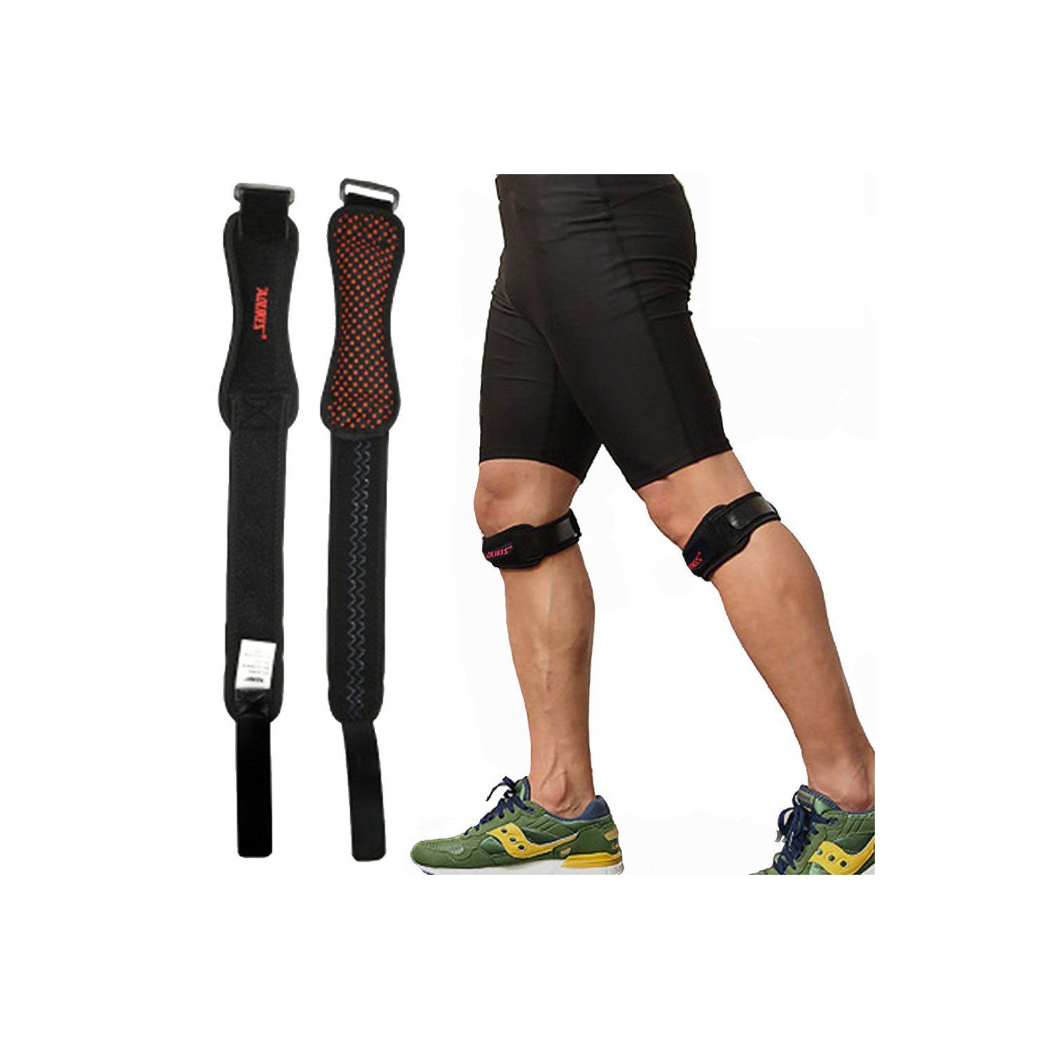ISTAR Knee Aolikes Patella Support Strap, Adjustable Knee Brace and Patellar Tendon Support Band Pad for Knee Pain