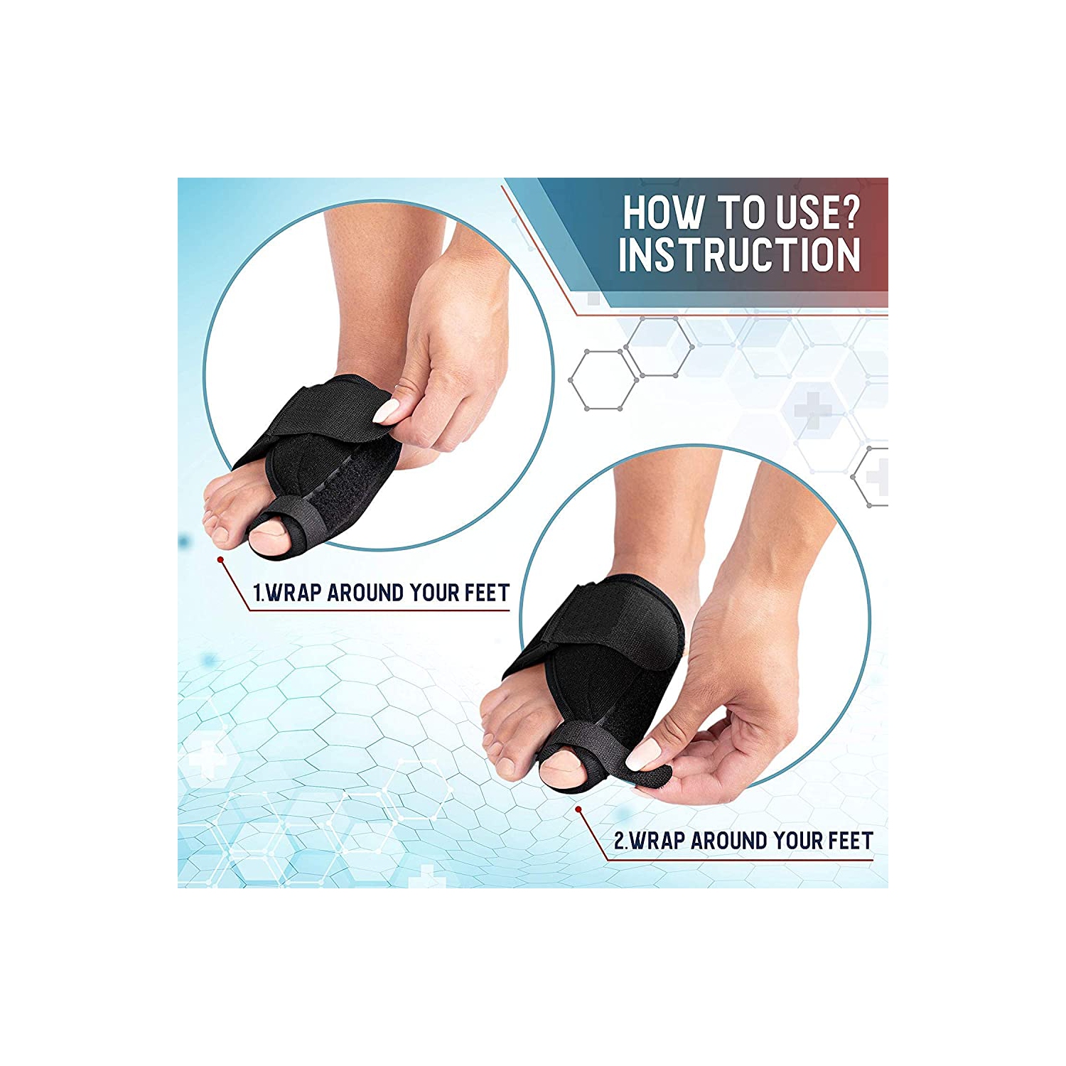 Fit Geno Bunion Corrector for Women Big Toe Adjustable for Men, Toe  Straightener Bunion Relief Foot Brace Splint Pain Relief Protector  Orthopedic