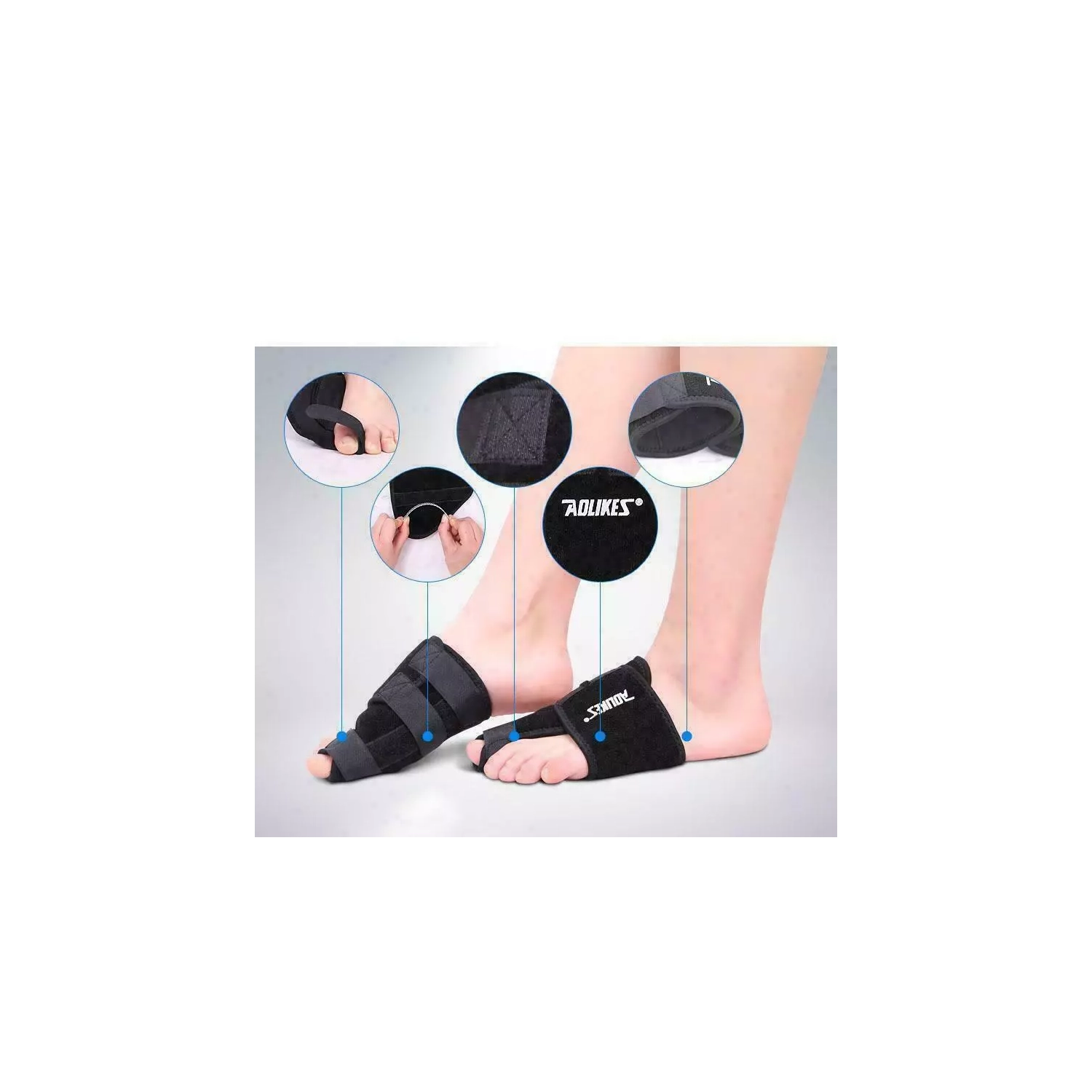 Big Toe Corrector Straightener Bunion Brace With Splint - Hallux Valgus Pad, Joint Pain Relief, Alignment Treatment - Orthopedic Sleeve Foot Wrap