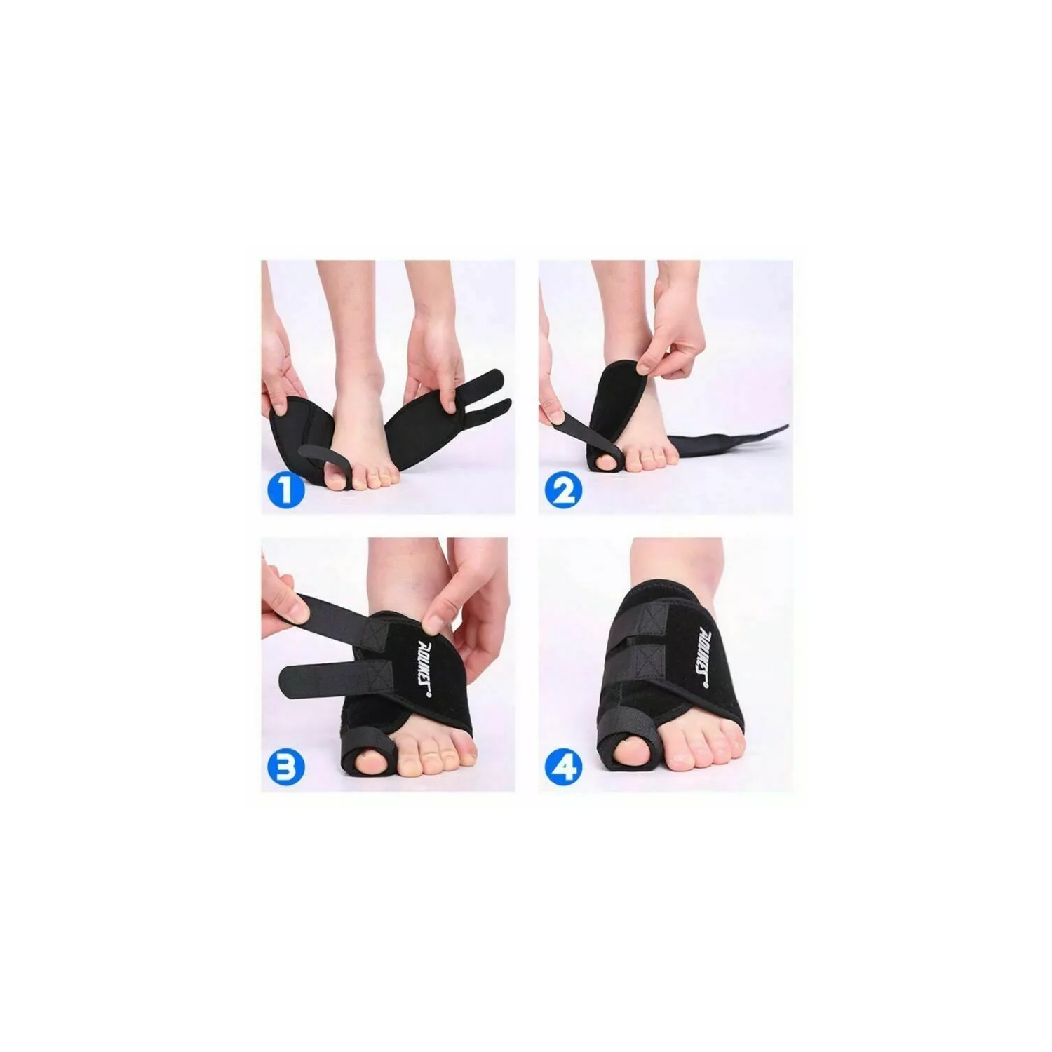 Big Toe Corrector Straightener Bunion Brace With Splint - Hallux Valgus Pad, Joint Pain Relief, Alignment Treatment - Orthopedic Sleeve Foot Wrap