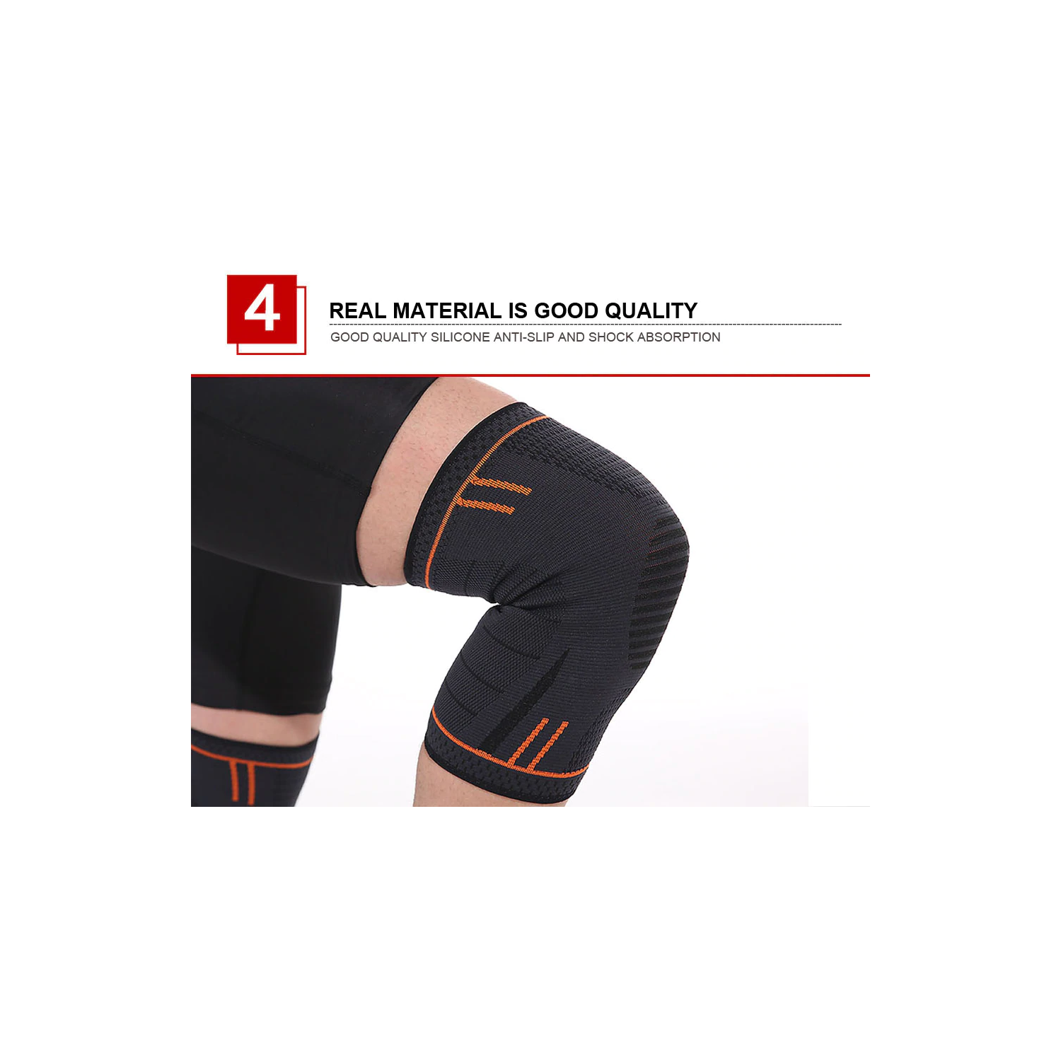 ISTAR Knee Brace, Knee Compression Sleeve Support For Men And Women, Running, Workout, Gym, Hiking, Sports